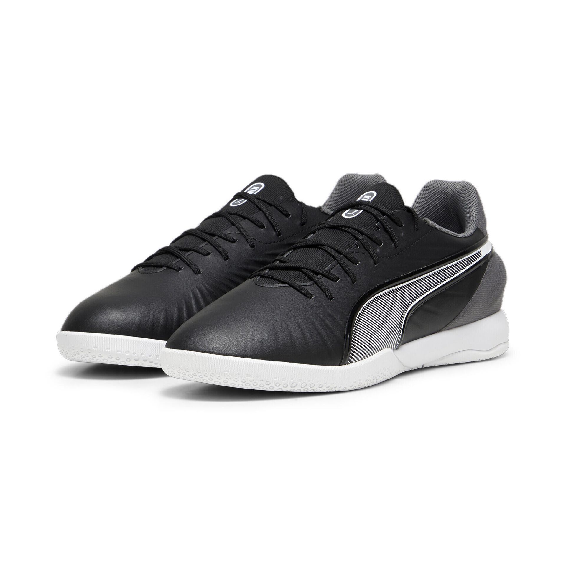 PUMA Buty piłkarskie unisex King Match It, Puma Black PUMA White Cool Dark Grey, 42.5 EU