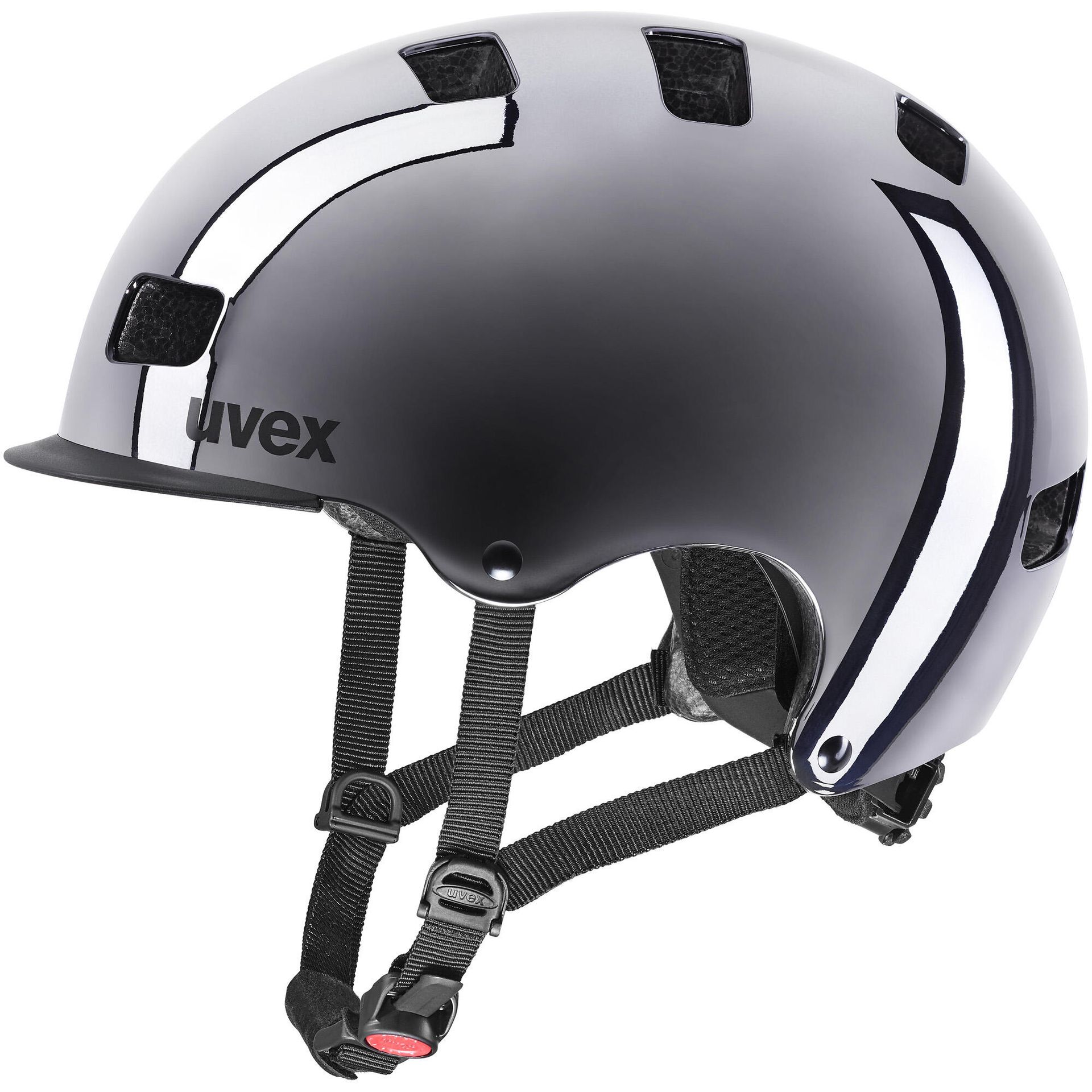 UVEX HLMT 5 Bike Pro Chrome Helmet, szary 55-58cm 2022 Kaski BMX i Dirt