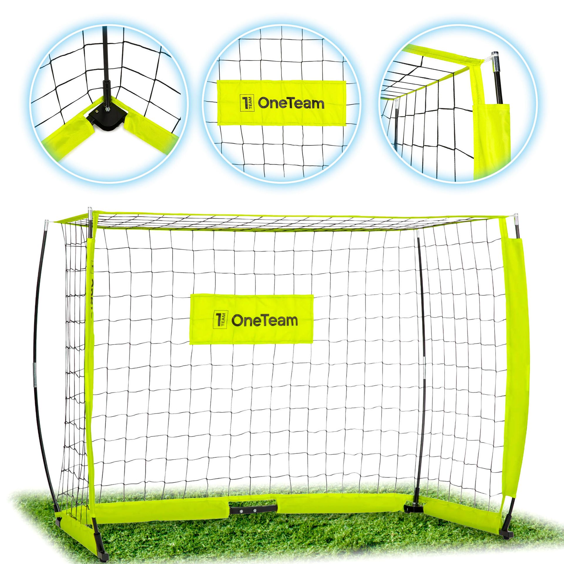 Bramka do piłki nożnej OneTeam Flex Square OT-B4W002 180 x 120 cm zielony WYSYŁKA W 24H 30 DNI NA ZWROT