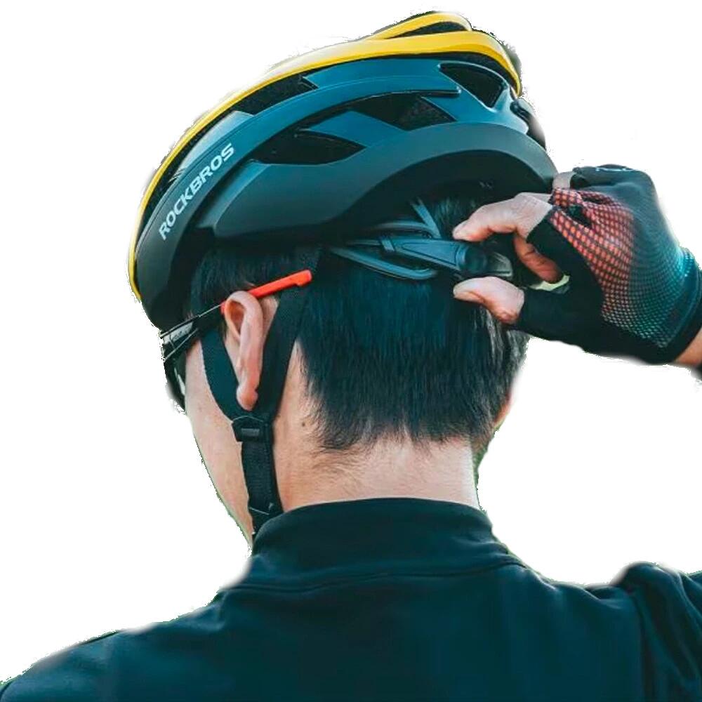 Kask rowerowy Rockbros 10110004006 rozmiar M - żółto-czarny