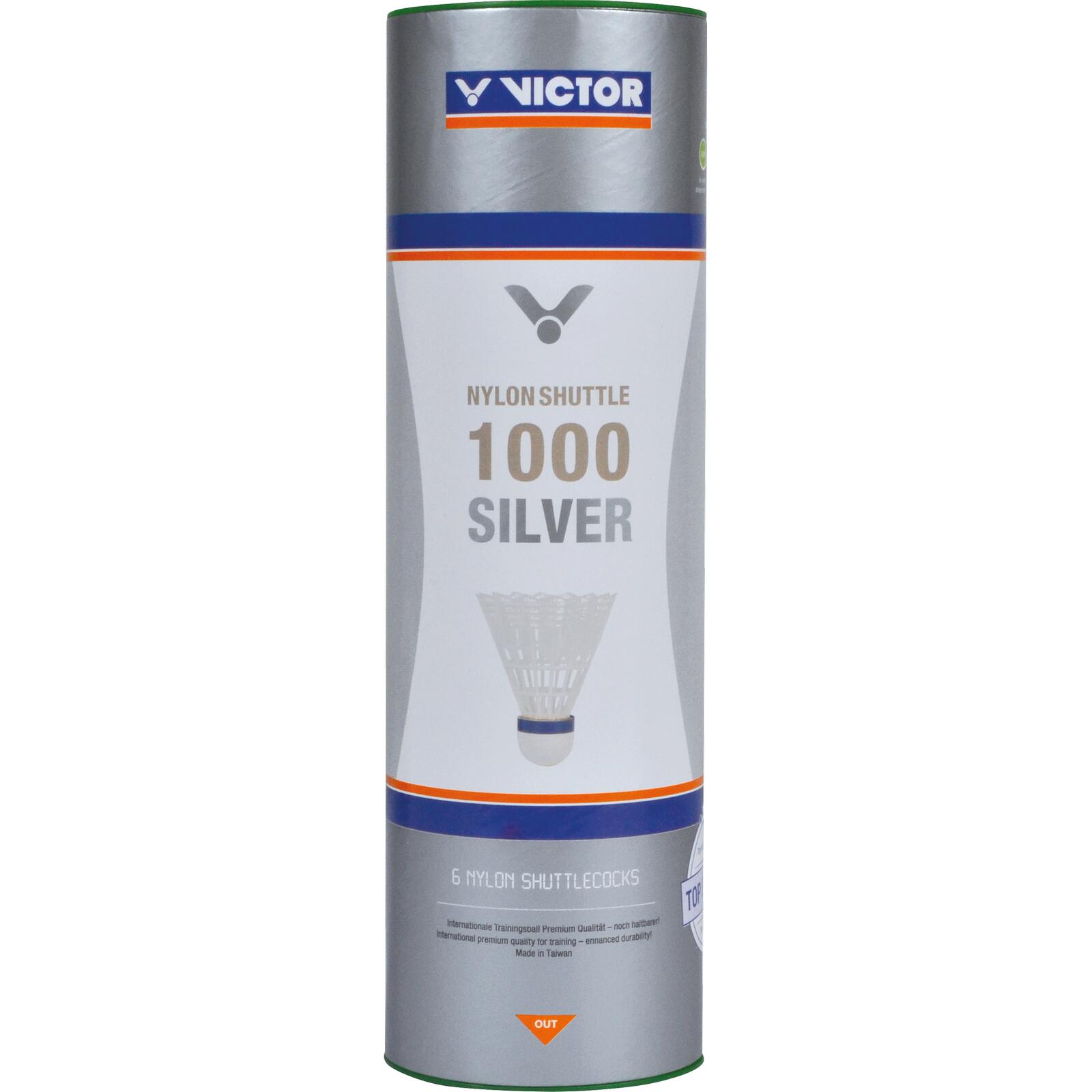Victor Shuttle 1000 lotka nylonowa, 3 sztuki lub 6 sztuk do wyboru, puszka z 6 szt. 008/8/0
