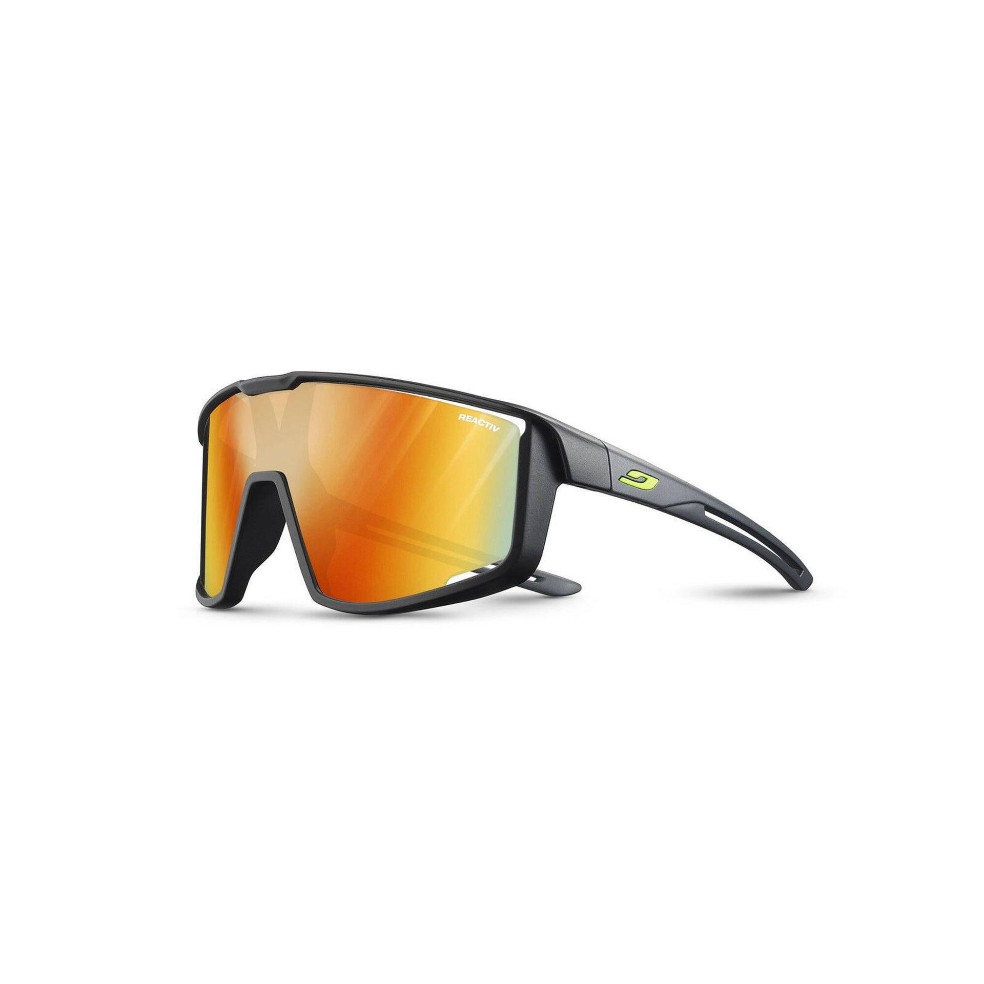 Julbo Fury S Unisex Dorosły Okulary przeciwsłoneczne, Czarny/szary, rozmiar uniwersalny