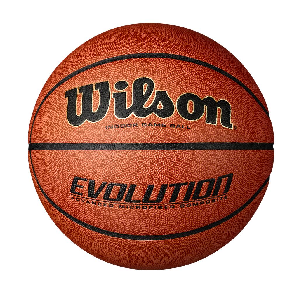 Wilson Evolution Indoor Game Ball WTB0516XBEMEA, unisex, piłki do koszykówki, Pomarańczowe