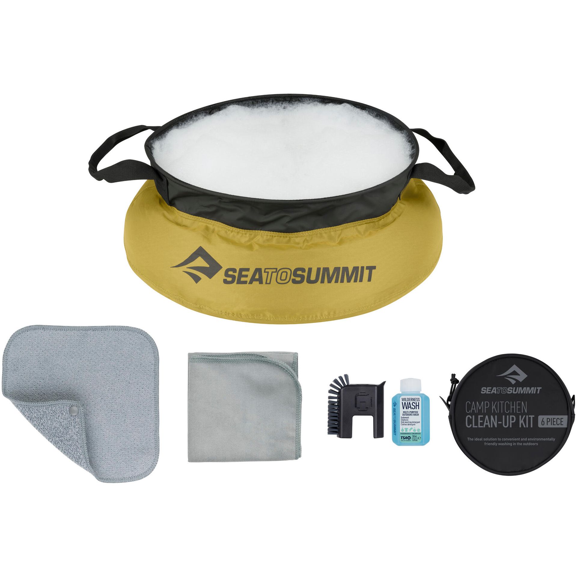 Zestaw do sprzątania biwaku lekki wygodny Sea to Summit Camp Kitchen Clean-Up Kit
