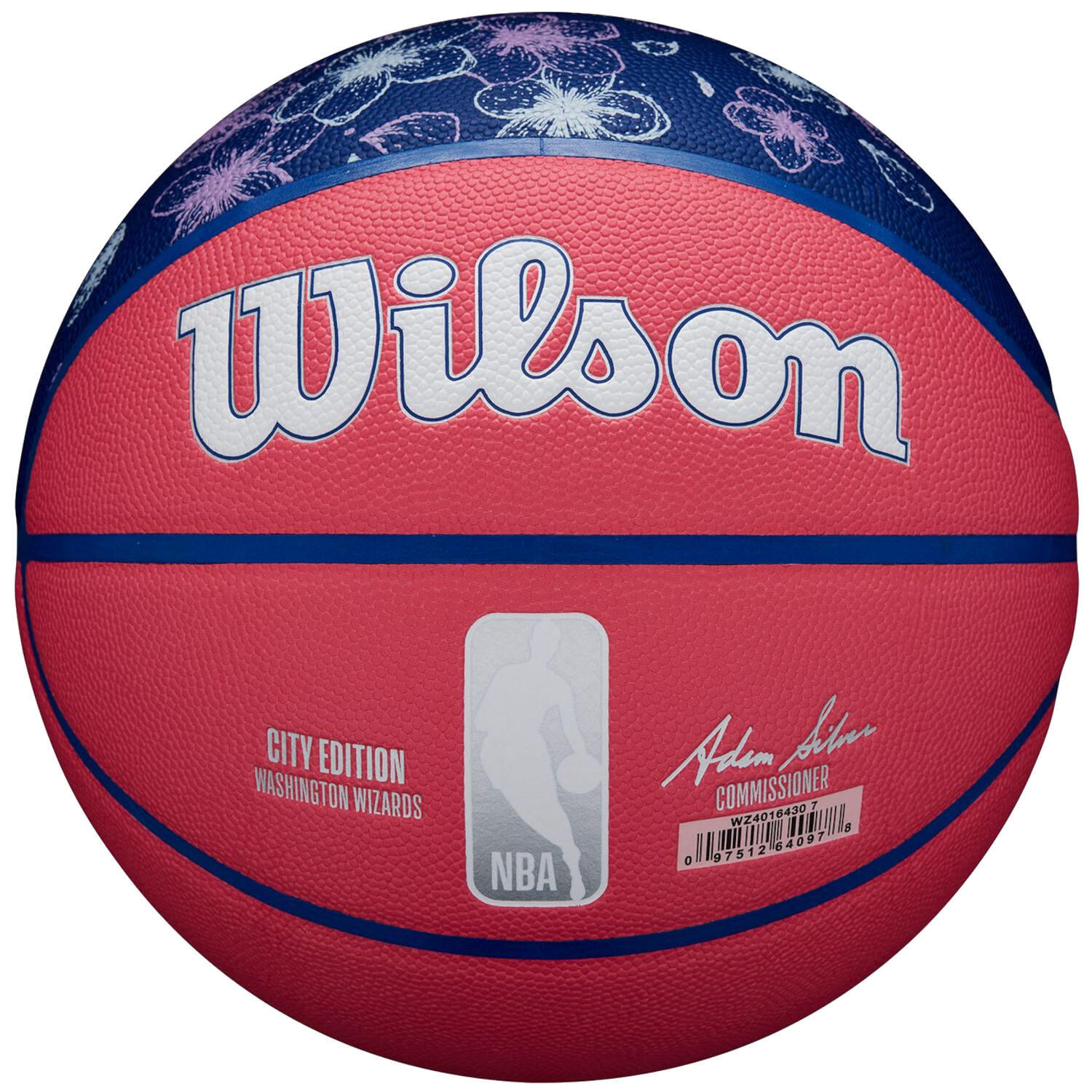 Wilson NBA Team City Collector Washington Wizards Ball WZ4016430ID, unisex, piłki do koszykówki, Różowe