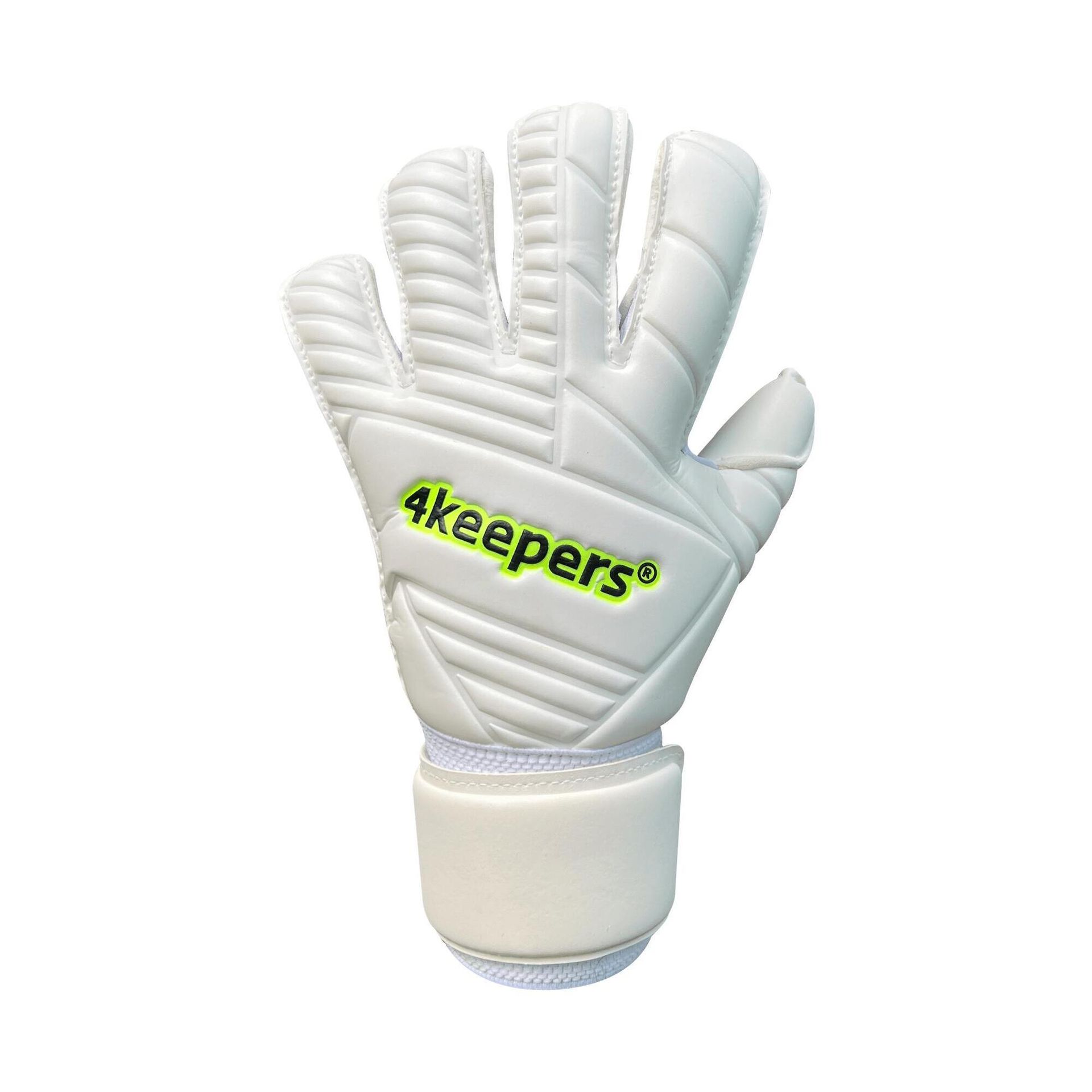 Rękawice bramkarskie dziecięce 4keepers Retro 42 RF2G Jr biały WYSYŁKA W 24H 30 DNI NA ZWROT