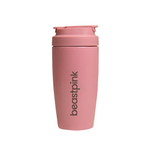 BeastPink Thermo Mug kubek termiczny ze słomką kolor Pink 500 ml