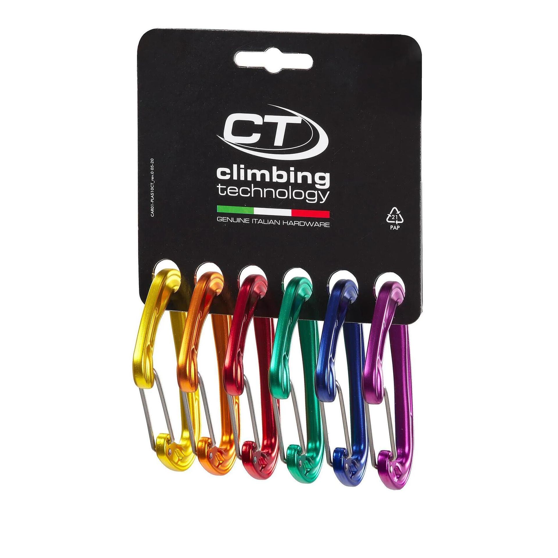 Climbing Technology Fly-Weight Evo Carabiner 6-Pack, mix colours 2021 Karabinki niezakręcane 2C43900999CTSTP