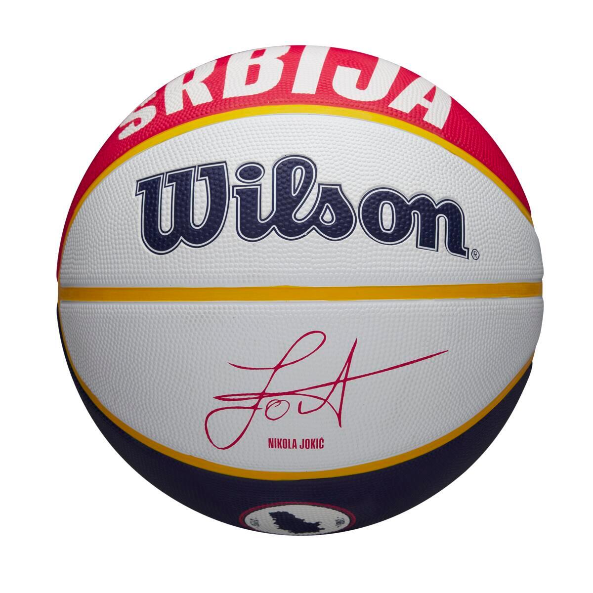 Wilson NBA Player Local Nikola Jokic Outdoor Ball WZ4006701XB, unisex, piłki do koszykówki, Niebieskie