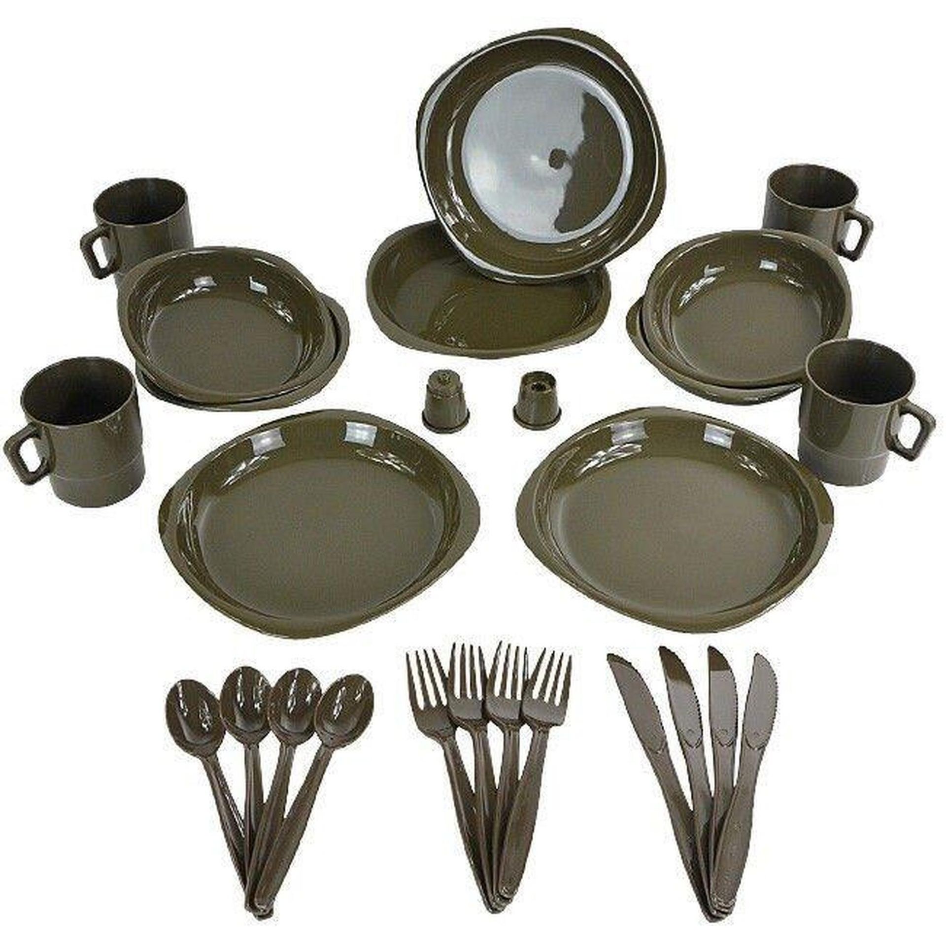 Mil-Tec Zestaw naczyń turystycznych dla 4 osób Camping Set roz uniw 14687000) 14687000
