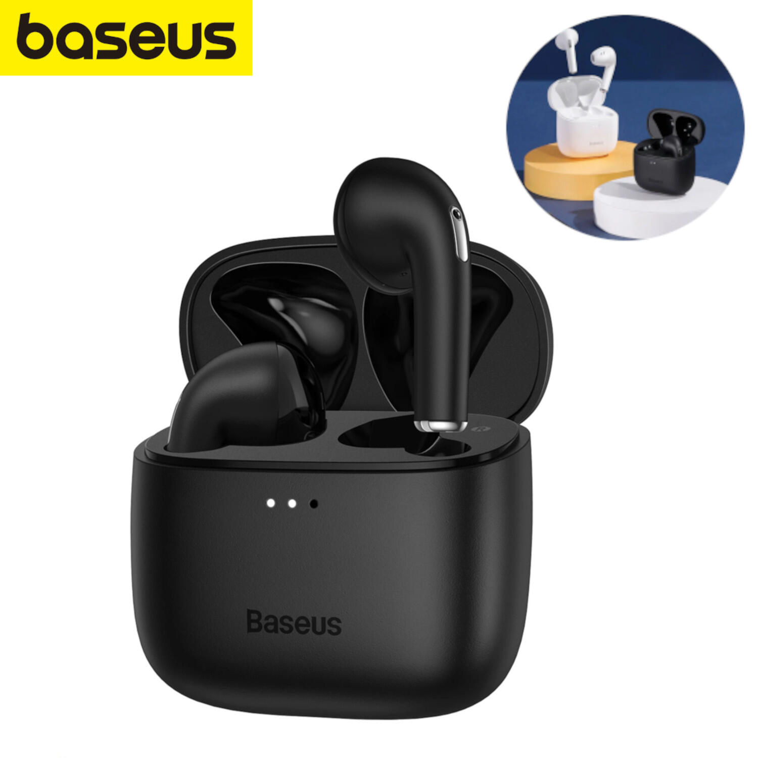 Baseus Bowie E8 TWS Bluetooth 5.0, czarne