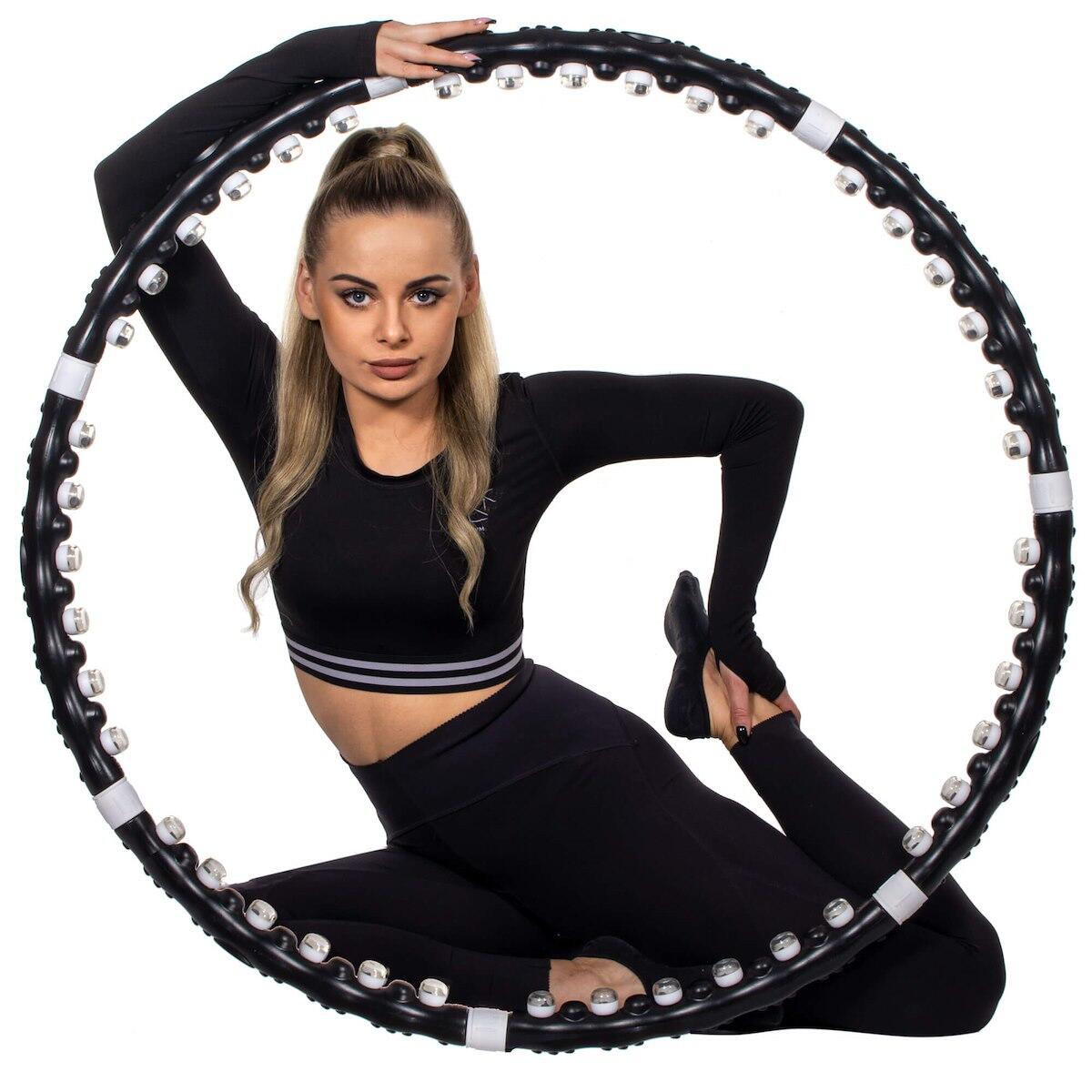 Gerro Springos hop z masażerem 85 cm czarne - CZARNY FA0094
