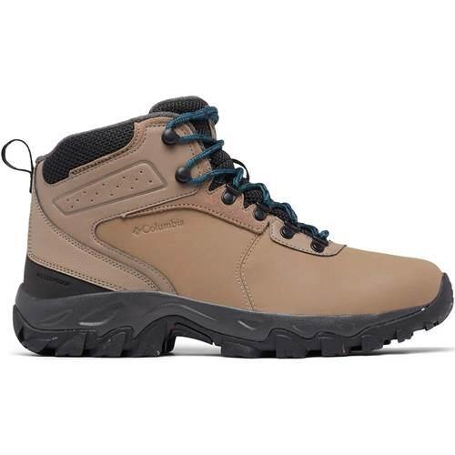 Columbia Newton Ridge męskie buty trekkingowe i trekkingowe Omni-Heat Ii Mid Rise, Brązowy popielaty brąz X fala nocna, 40 EU