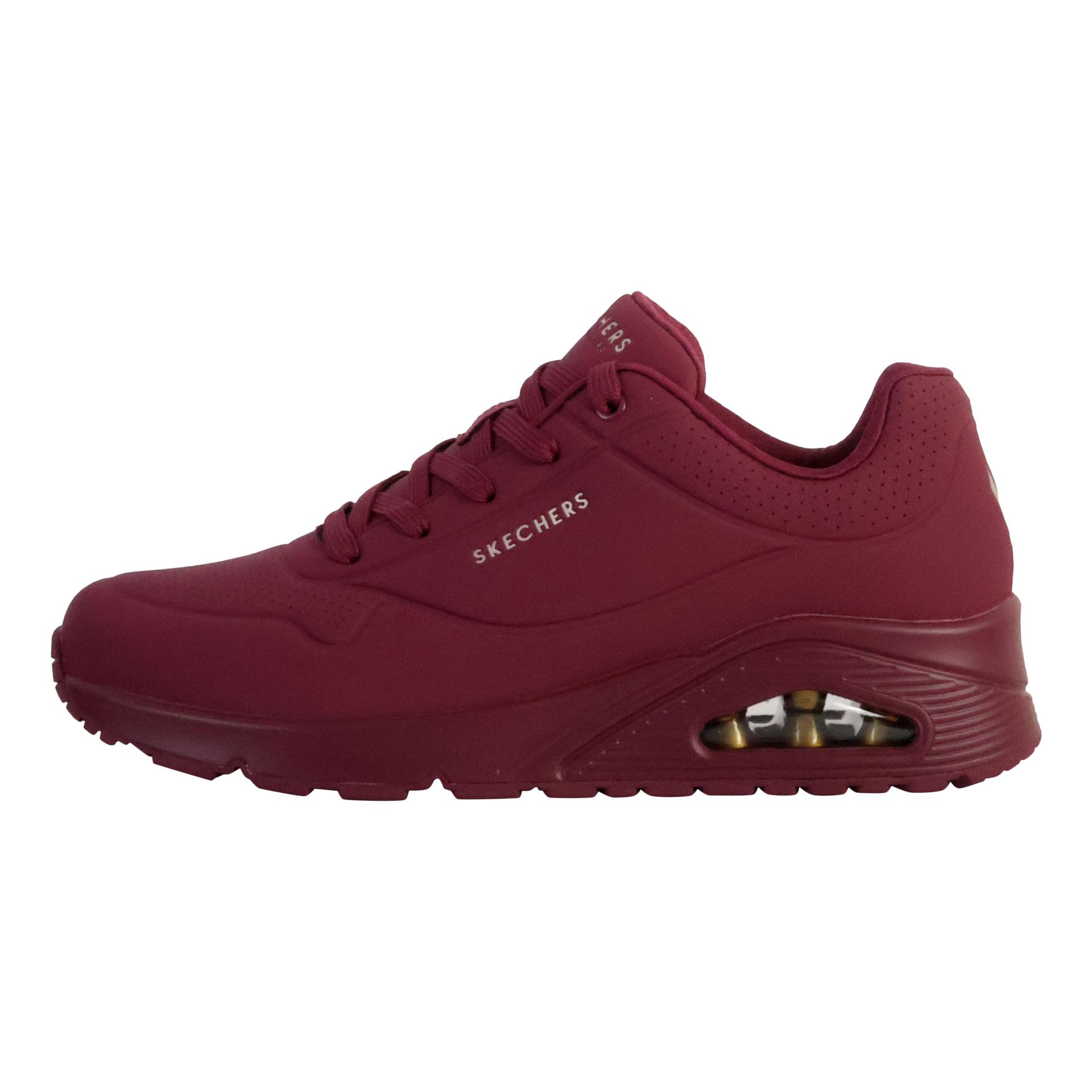 Buty damskie Skechers Uno śliwkowe matowe z poduszką amortyzującą roz. 36