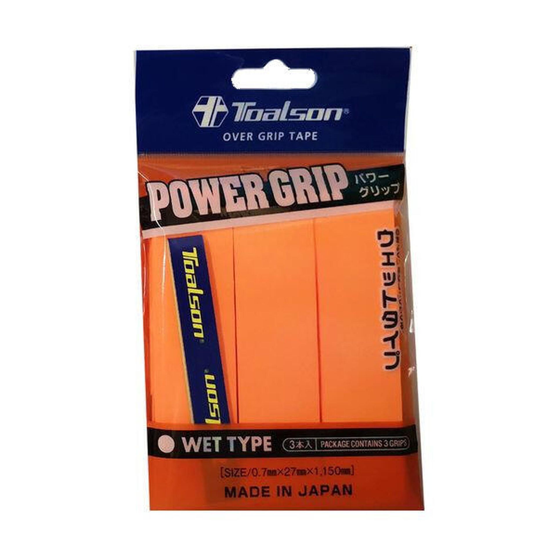 Toalson owijki tenisowe POWER GRIP x 3 orange 4931946330646