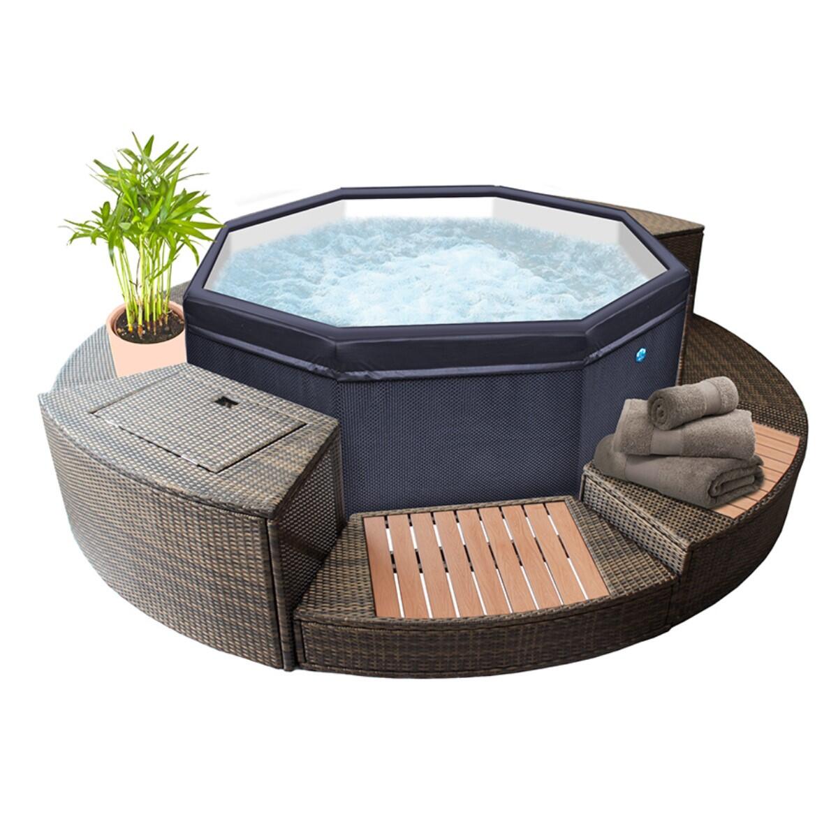 Usztywniany Basen z jacuzzi Netspa OCTOPUS + ZESTAW MEBLI