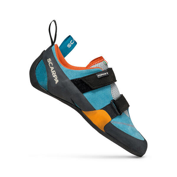 Scarpa Force V But wspinaczkowy Kobiety, icefall/madarin red EU 35,5 2021 Buty wspinaczkowe na rzepy 70018-L-388-35,5
