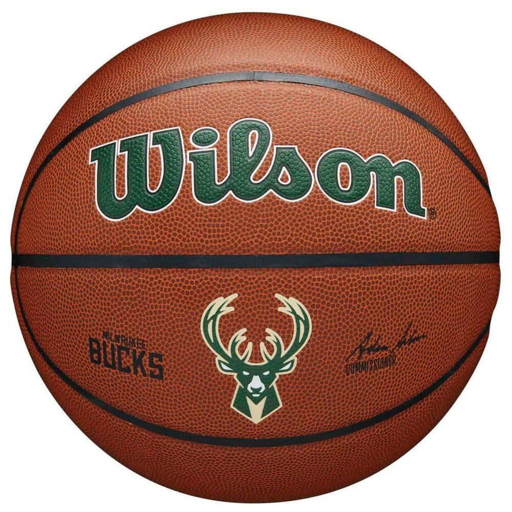 Piłka do koszykówki Wilson NBA Team Alliance Milwaukee Bucks brown rozmiar 7