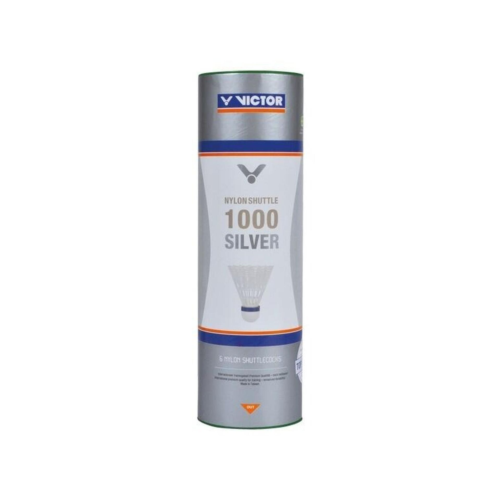 Victor Shuttle 1000 lotka nylonowa, 3 sztuki lub 6 sztuk do wyboru, puszka z 6 szt. 008/2/0