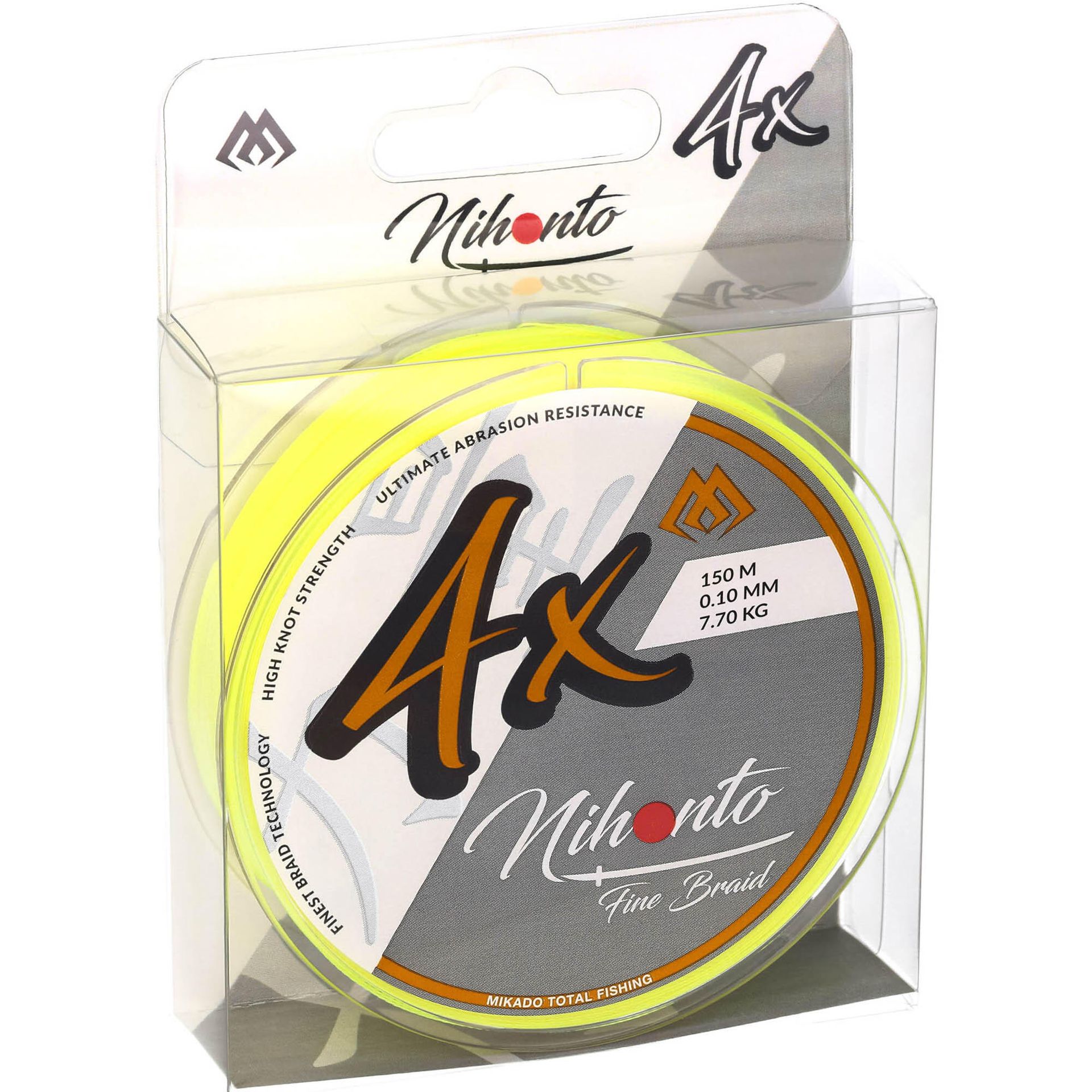 Mikado Plecionka Nihonto Fine 0,10mm Fluo 150m