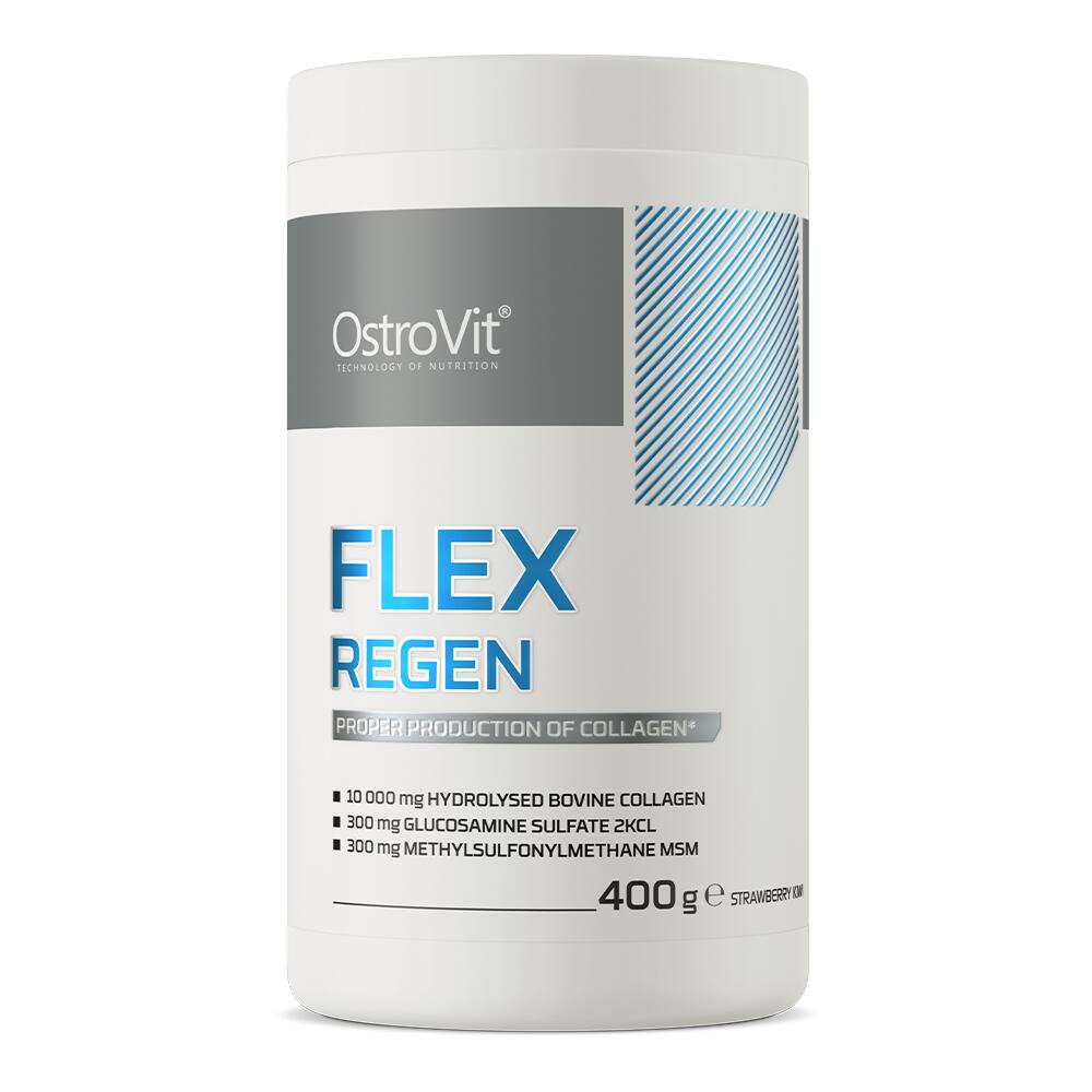 OSTROVIT OSTROVIT Flex Regen (Układ kostno-stawowy) 400g Truskawka-Kiwi