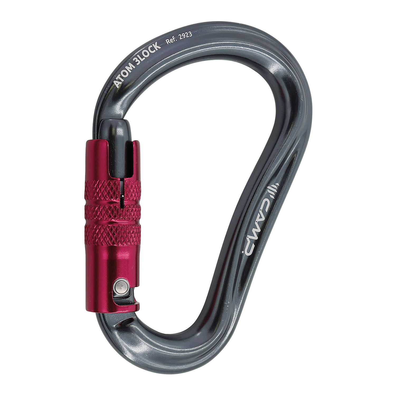 Camp Atom 3Lock Karabinek, gun metal 2021 Karabinki zakręcane 2923