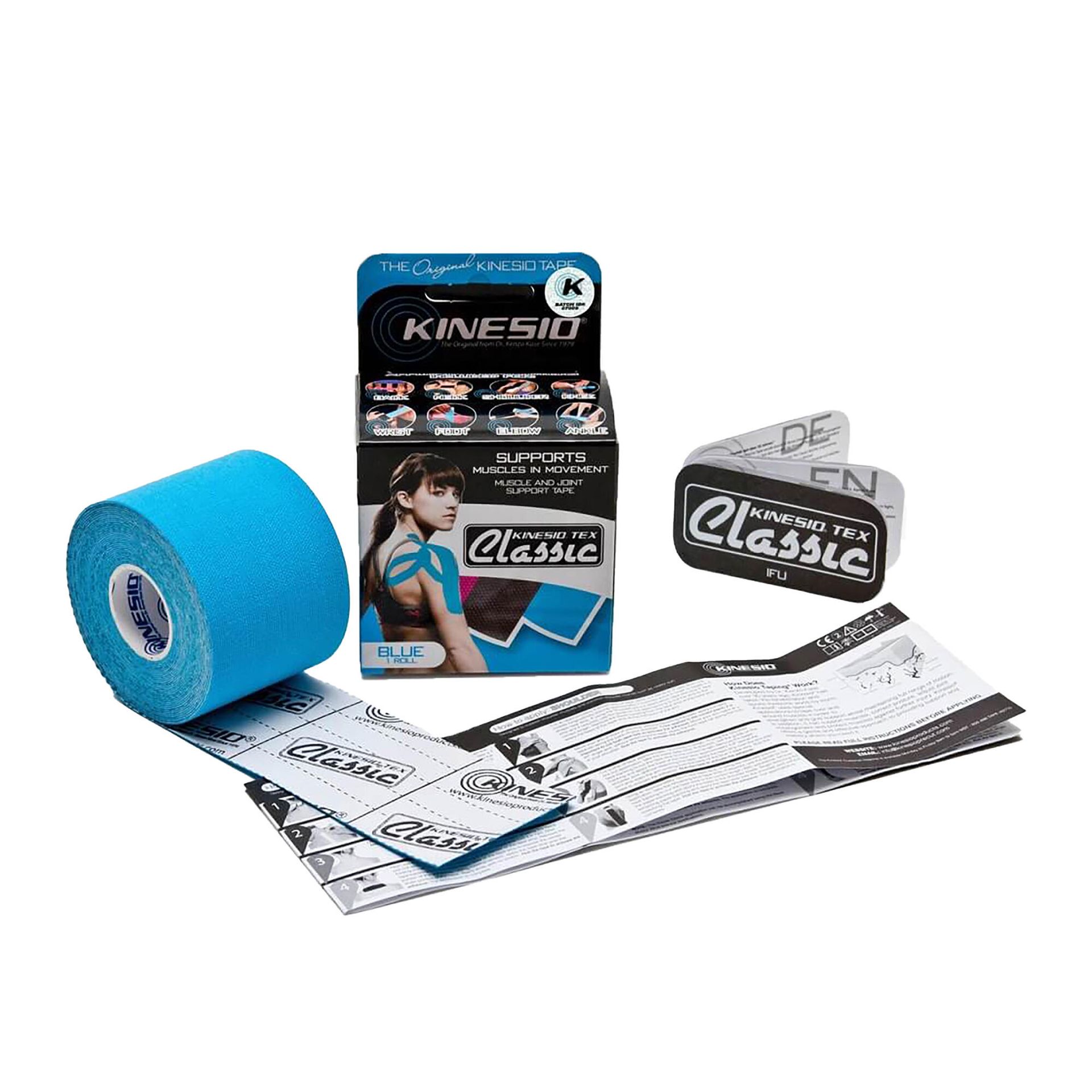 Kinesio Taśma do tapingu Kinesio Tex Gold Classic 5cm x 4m - niebieska 75024 niebieski 4mX5cm