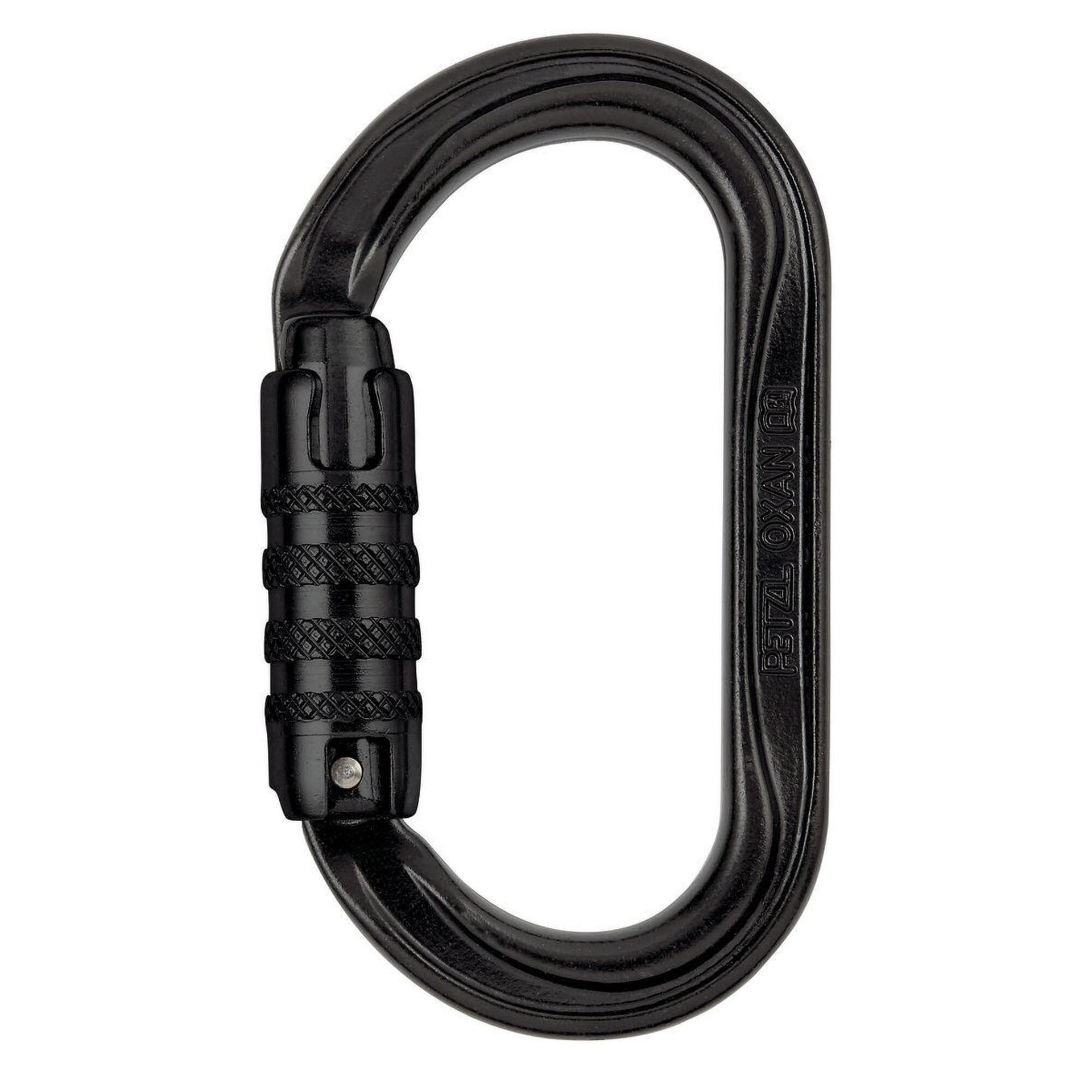 Petzl m72 a Tln New Oxan karabińczyk o wysokiej wytrzymałości, owalny rozmiar: triact-lock, czarny (M72A TLN)