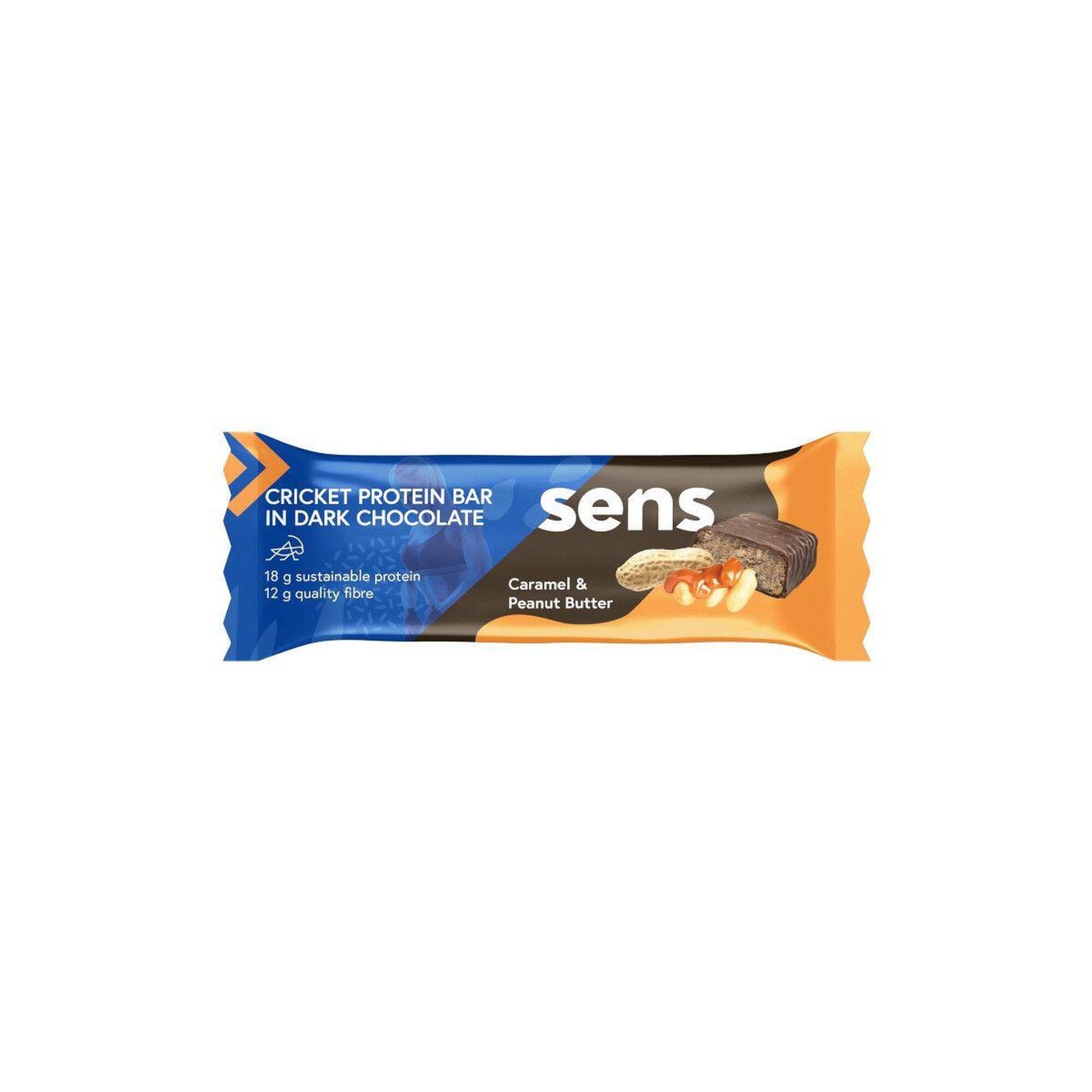 SENS - Keto baton proteinowy - Karmel z orzechami - 60 g/18 g białka
