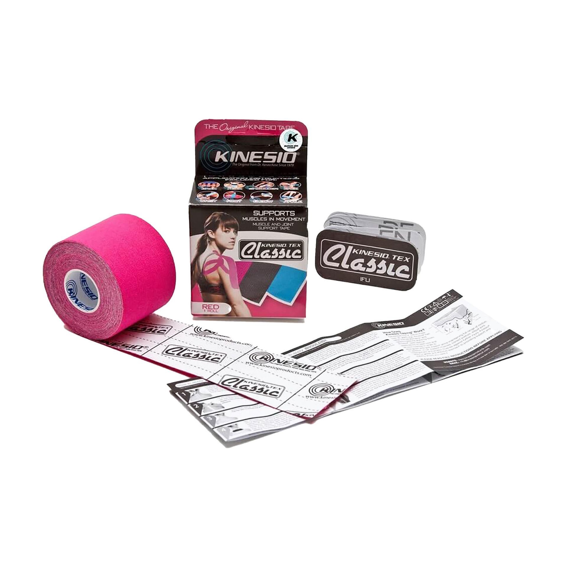 Kinesio Taśma do tapingu Kinesio Tex Gold Classic 5cm x 4m - różowa 85024 różowy 4mX5cm
