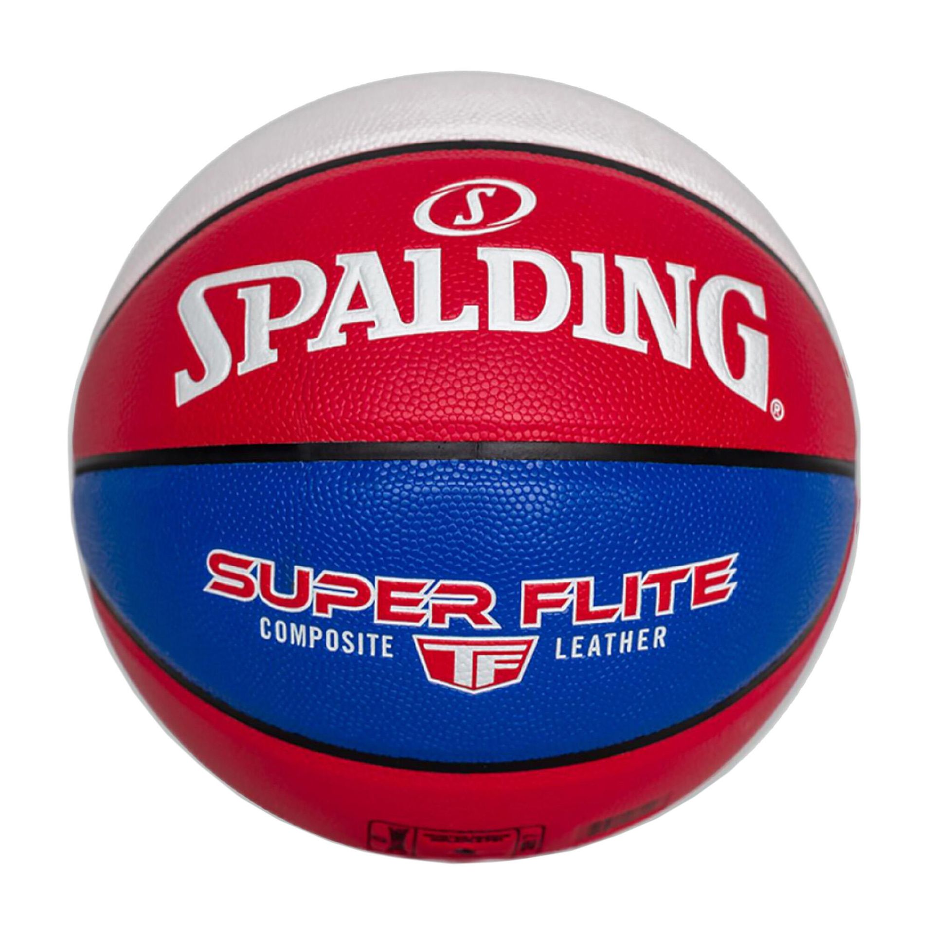 Piłka do koszykówki Spalding Super Flite czerwona/biała/niebieska rozmiar 7