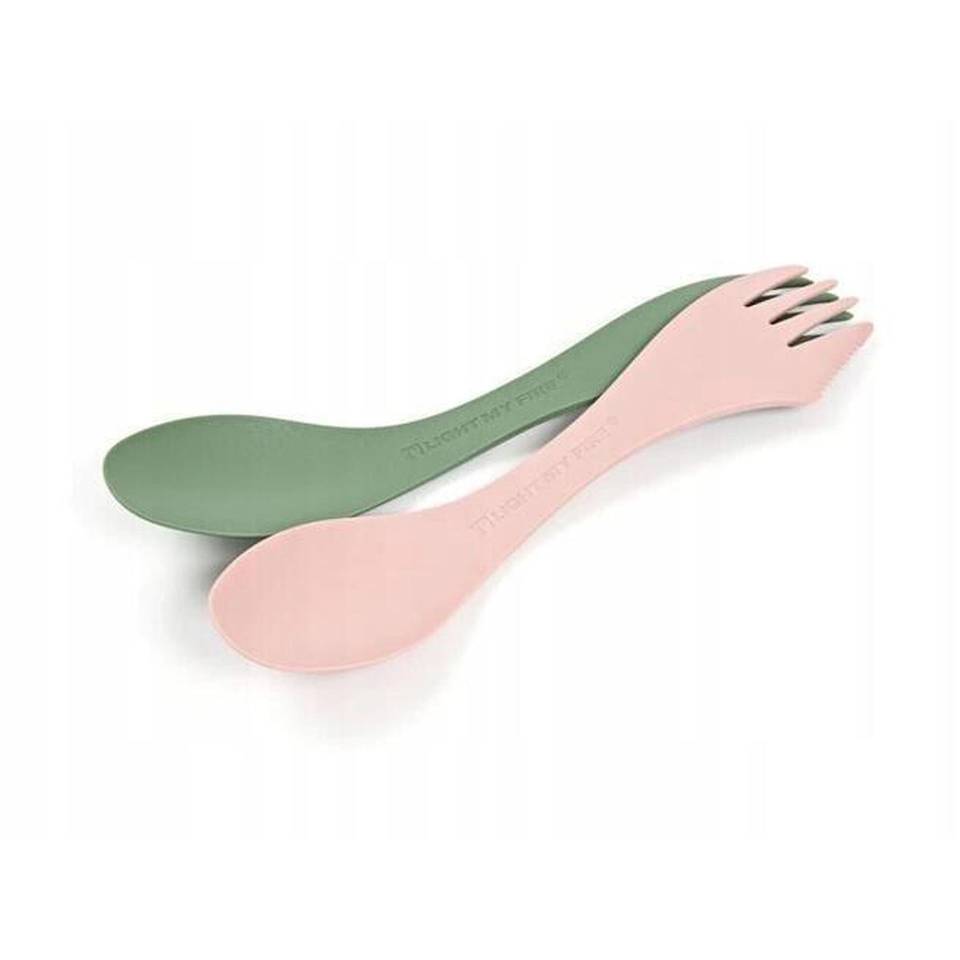 Light My Fire Spork Medium BIO 2-pak, sandygreen/dustypink 2020 Sztućce turystyczne 2412511313