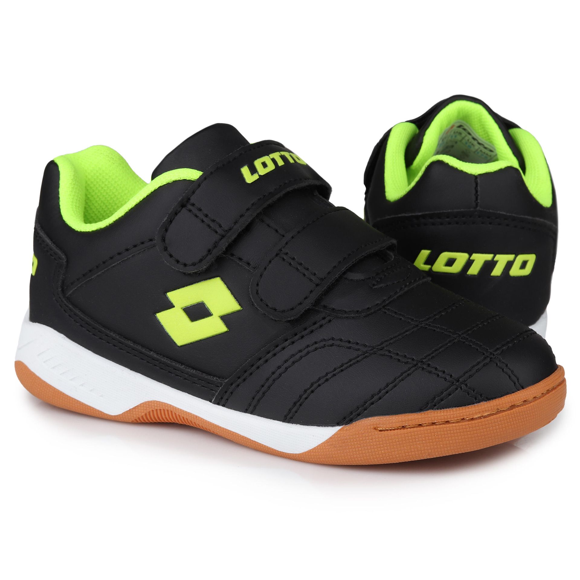 Lotto Pacer K 2600110K-1124, dla chłopca, buty halowe - halówki, Czarne