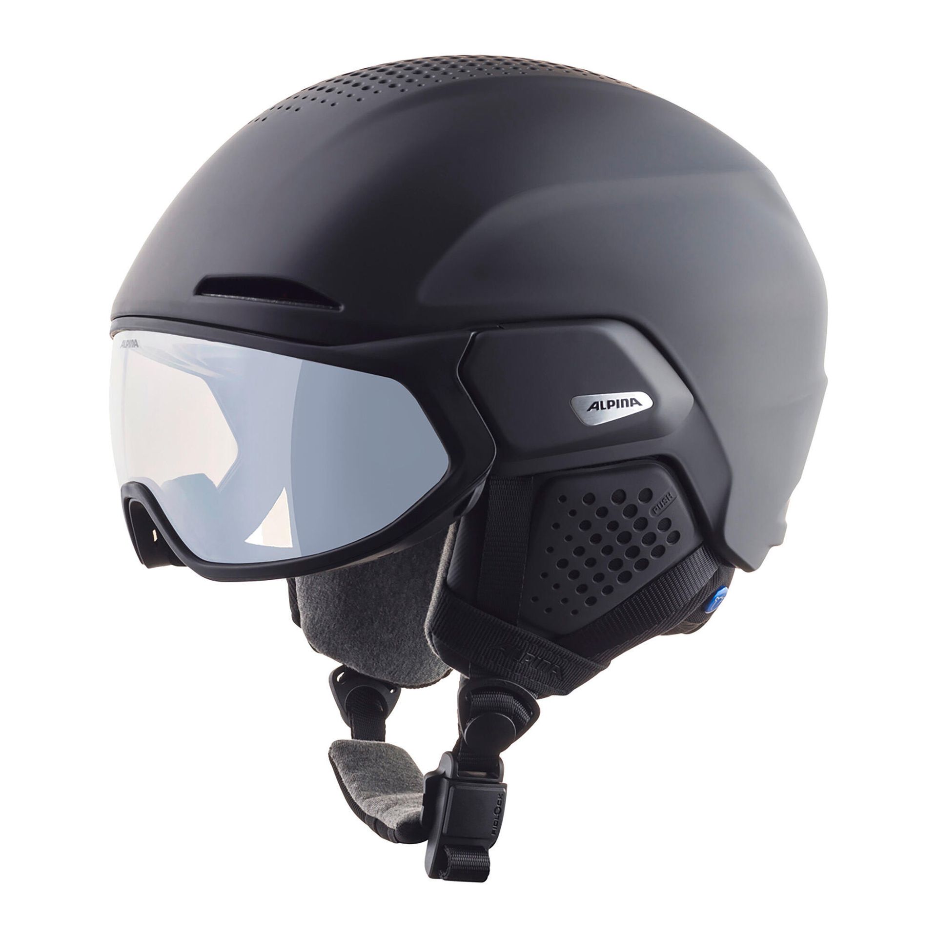 Alpina Unisex-dorosły kask narciarski Alto V, czarny matowy, 59-63