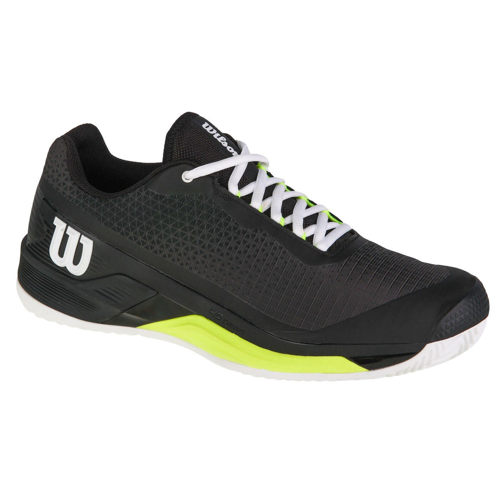 Buty do tenisa męskie Wilson Rush Pro 4.0 Clay black/white/safety yellow