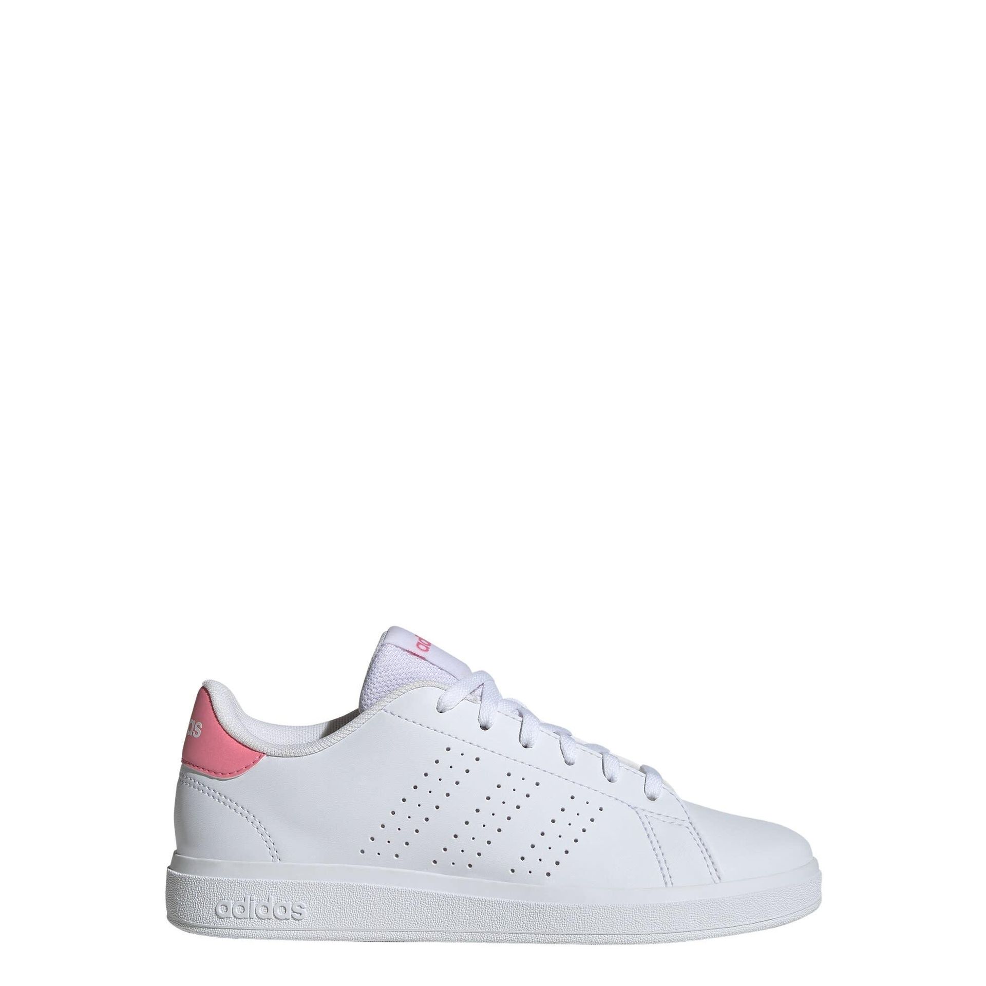 adidas Dziecięce buty Advantage Base 2.0 unisex dla dzieci, niepiłkarskie, niskie, Ftwr biały błogość różowy rdzeń czarny, 39 1/3 EU
