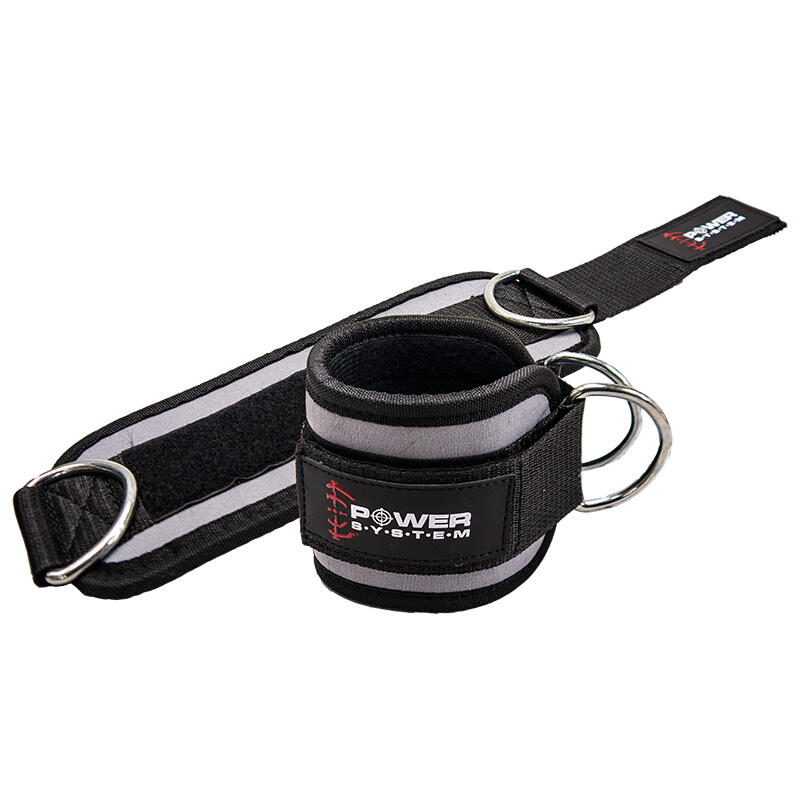 Power System Opaska do Wyciągu Ankle Straps Gym Grey