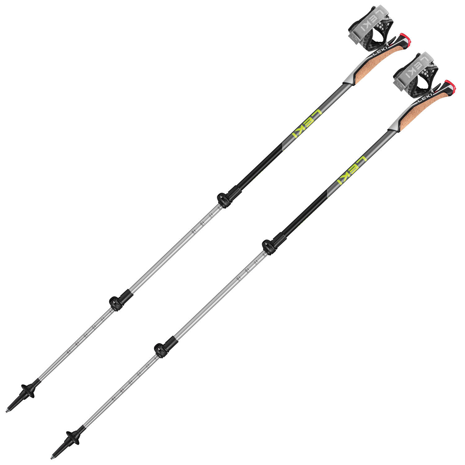 Kijek Nordic walking Leki Poles Traveller Alu Kolor: szary/zielony