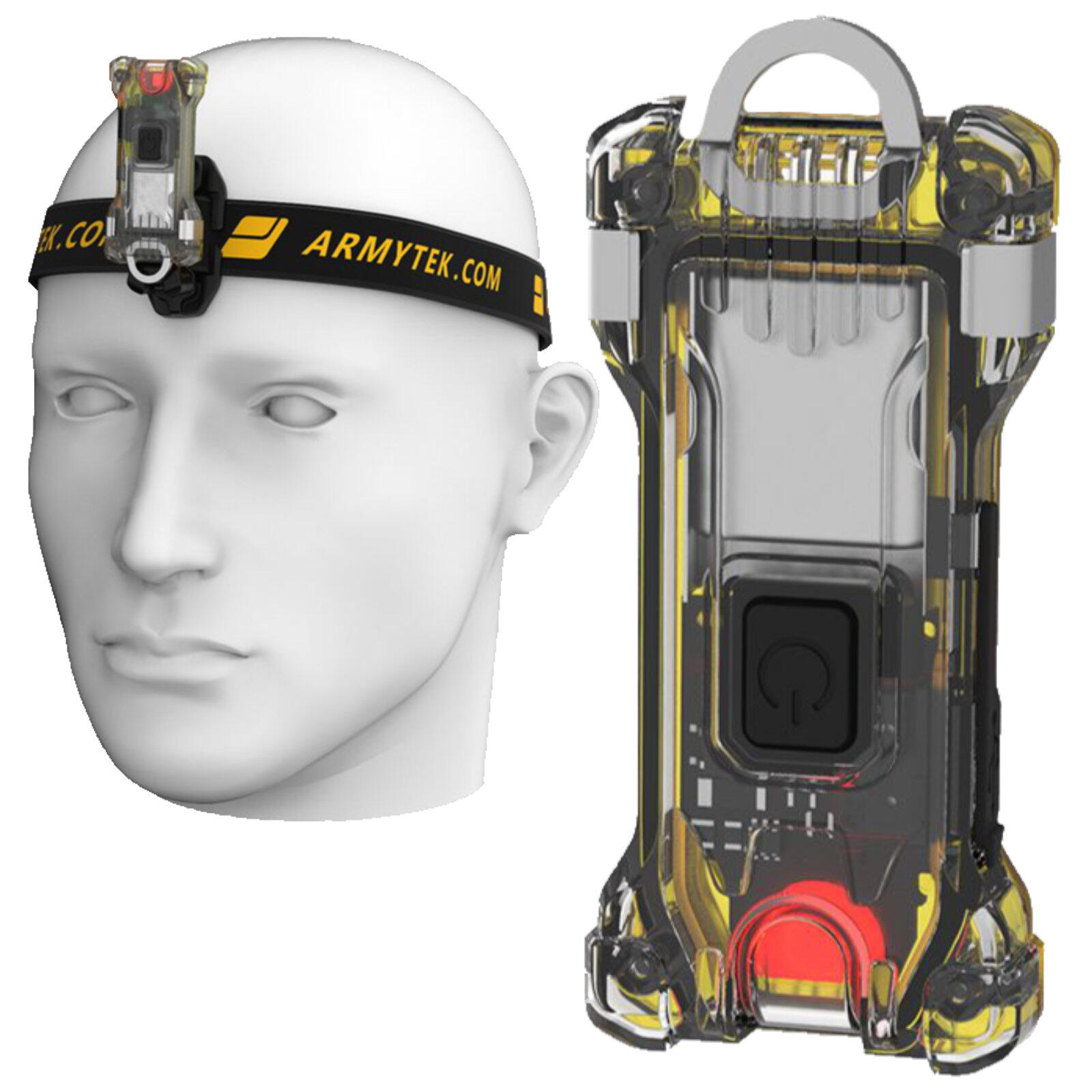 ARMYTEK Latarka Czołowa Armytek Zippy WR ES Yellow amber Biały Czerwony 120 / 30 lm F09101Y