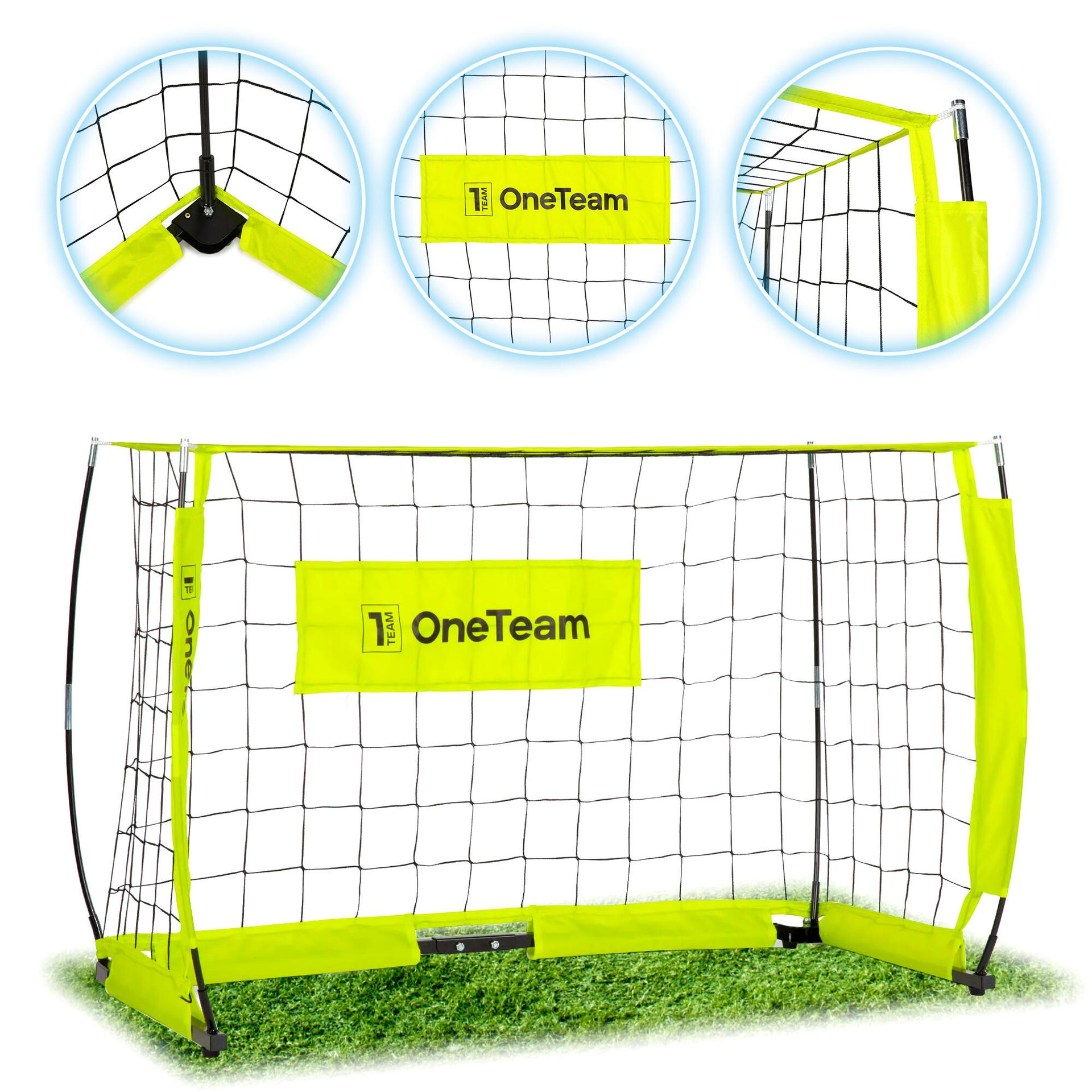 Bramka do piłki nożnej OneTeam Flex Square OT-B4W001 120 x 80 cm zielony WYSYŁKA W 24H 30 DNI NA ZWROT