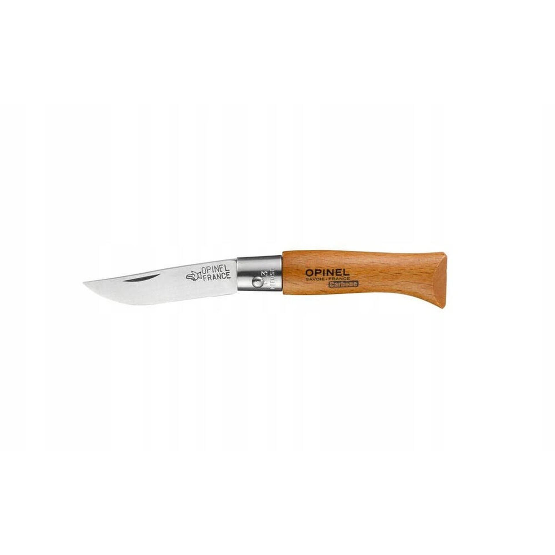 Opinel No. 3 Carbon Non Lock nóż, długość ostrza 4 cm, 4 cm 111030