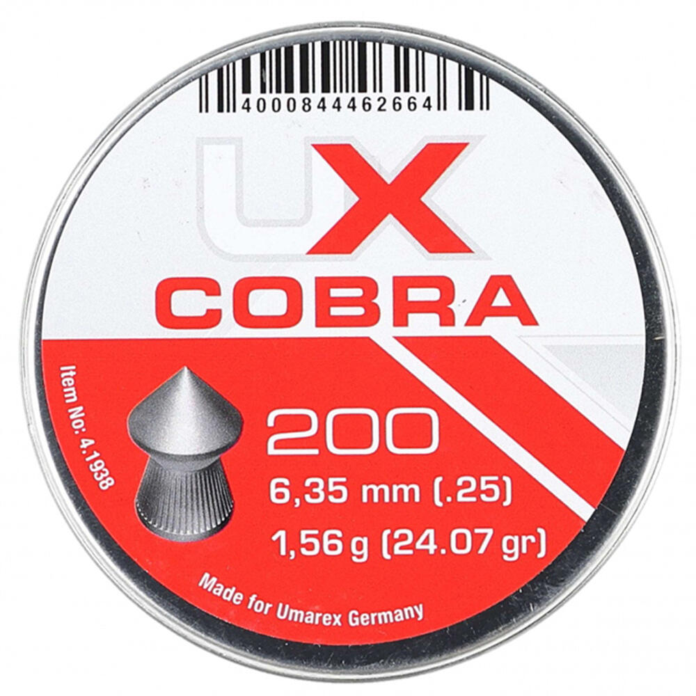Śrut diabolo Umarex Cobra Pointed Ribbed 6,35/200