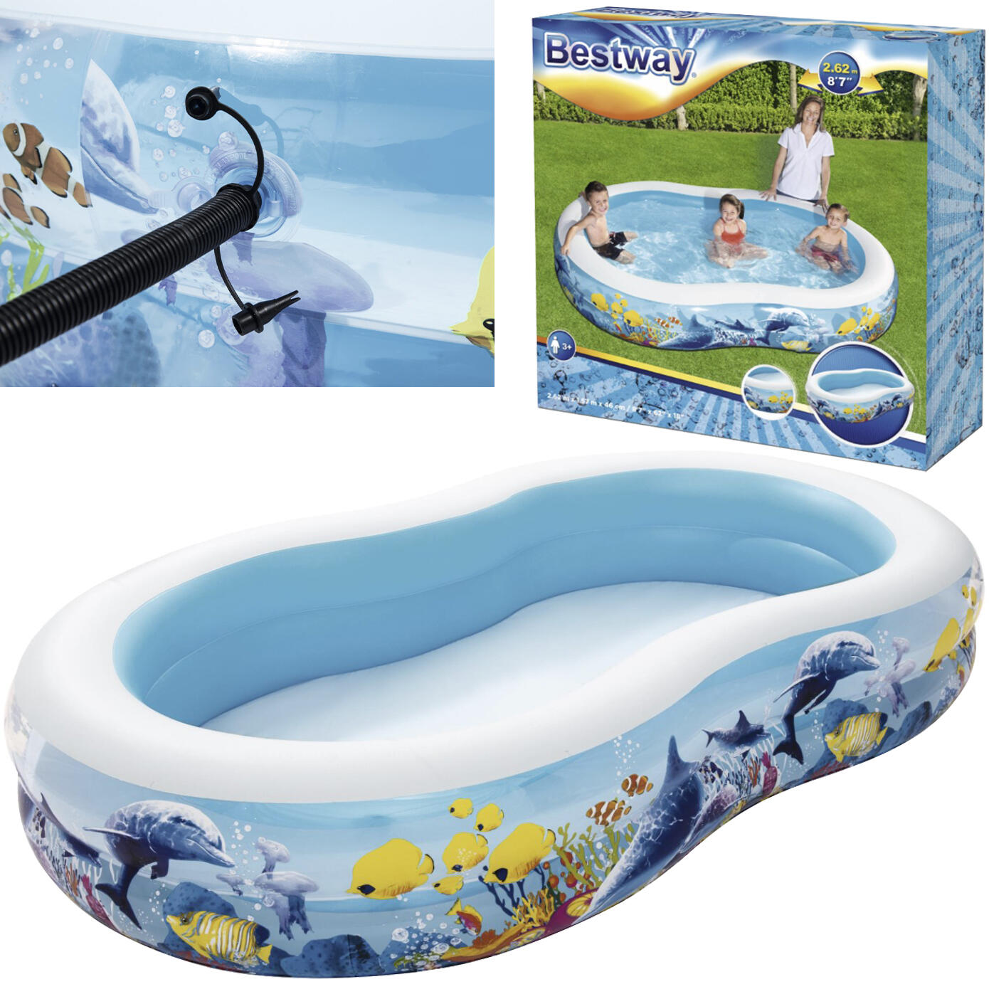 Bestway Basen dmuchany Play Pool 262 x 157 x 46 cm