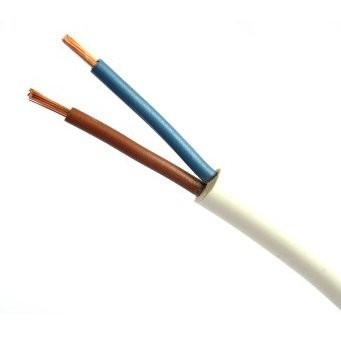 Elpar Przewód Mieszkaniowy H03Vv-F Omy 2X0,75Biały 300V E113BC-YY001 5907559508719