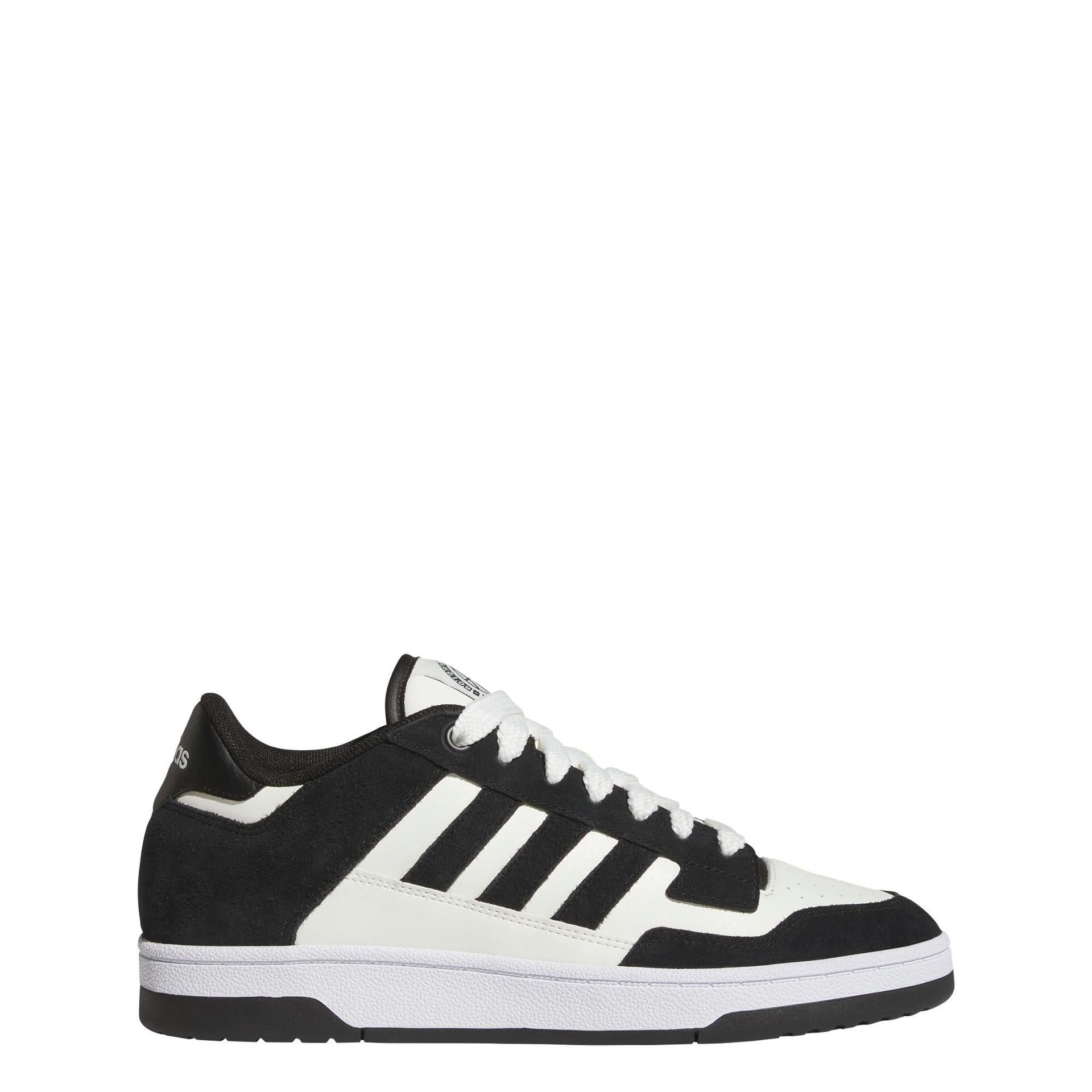 Buty Męskie Adidas Rapid Court Low Biało-czarne JP5255 r 46 2/3