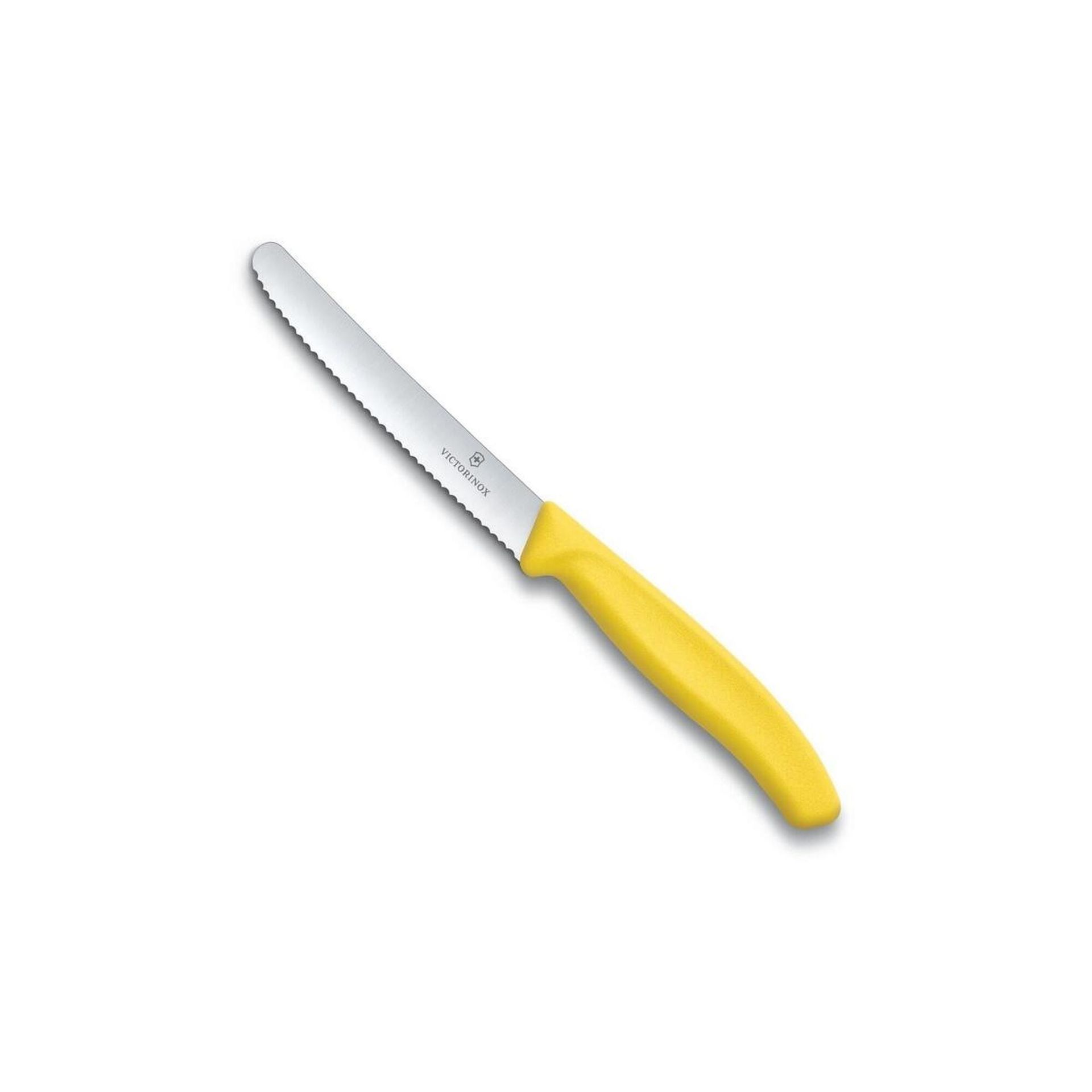 Victorinox Nóż do pomidorów i kiełbasy , żółta rękojeść 6.7836.L118