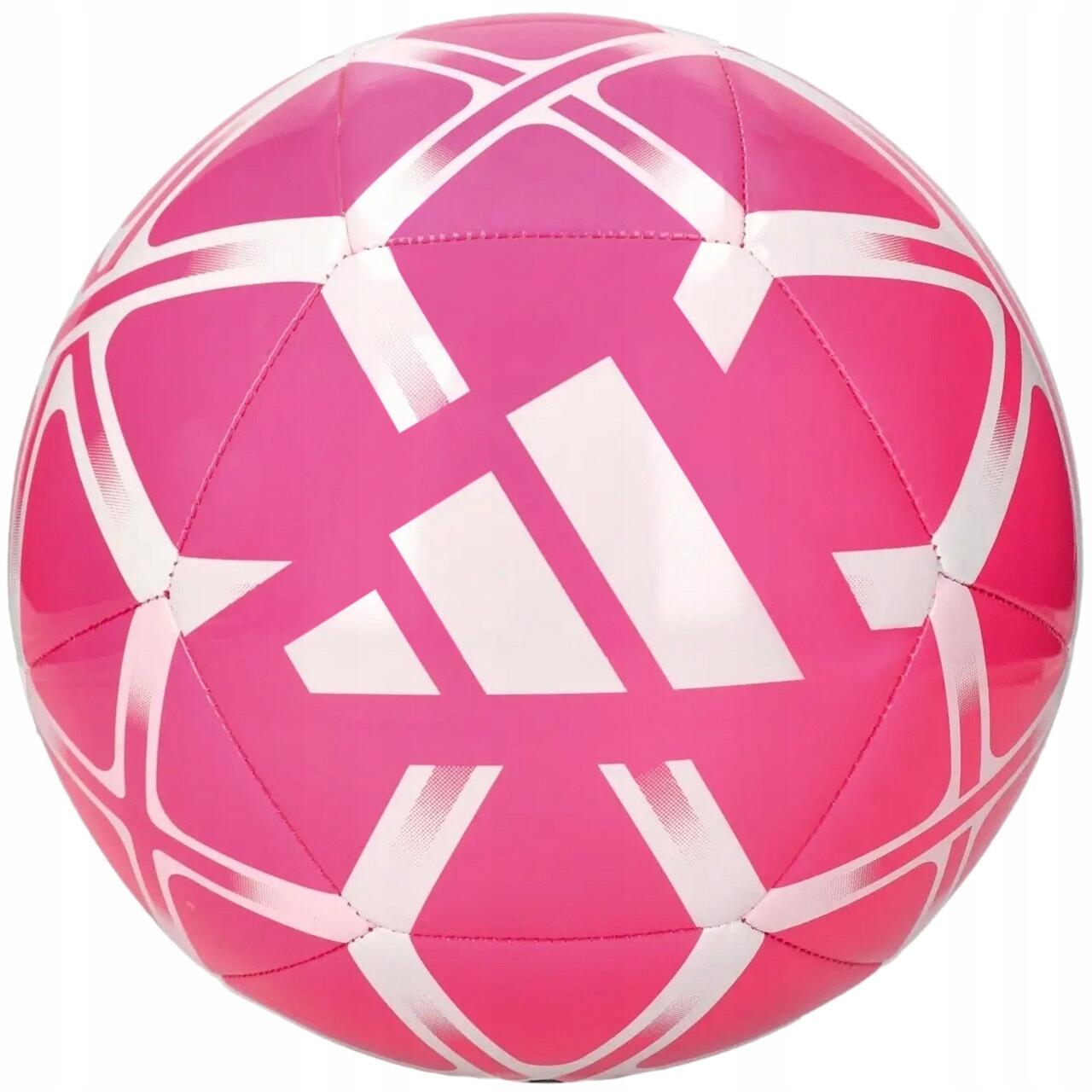 PIŁKA ADIDAS STARLANCER CLUB TRENINGOWA NOŻNA REKREACYJNA RÓŻOWY R. 5