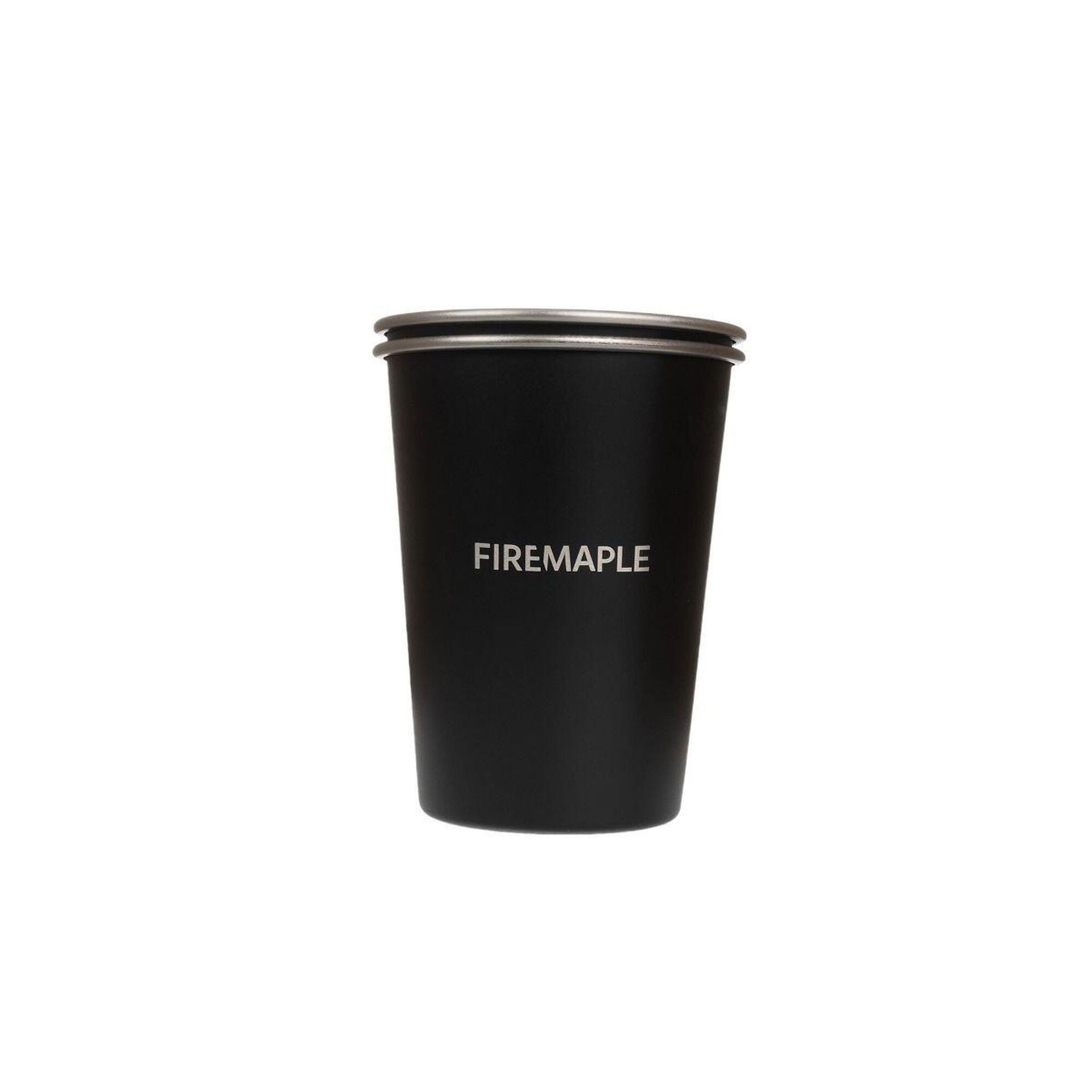 KUBEK ANTARCTI STAINLESS STEEL 350ML 2 SZT.-BLACK