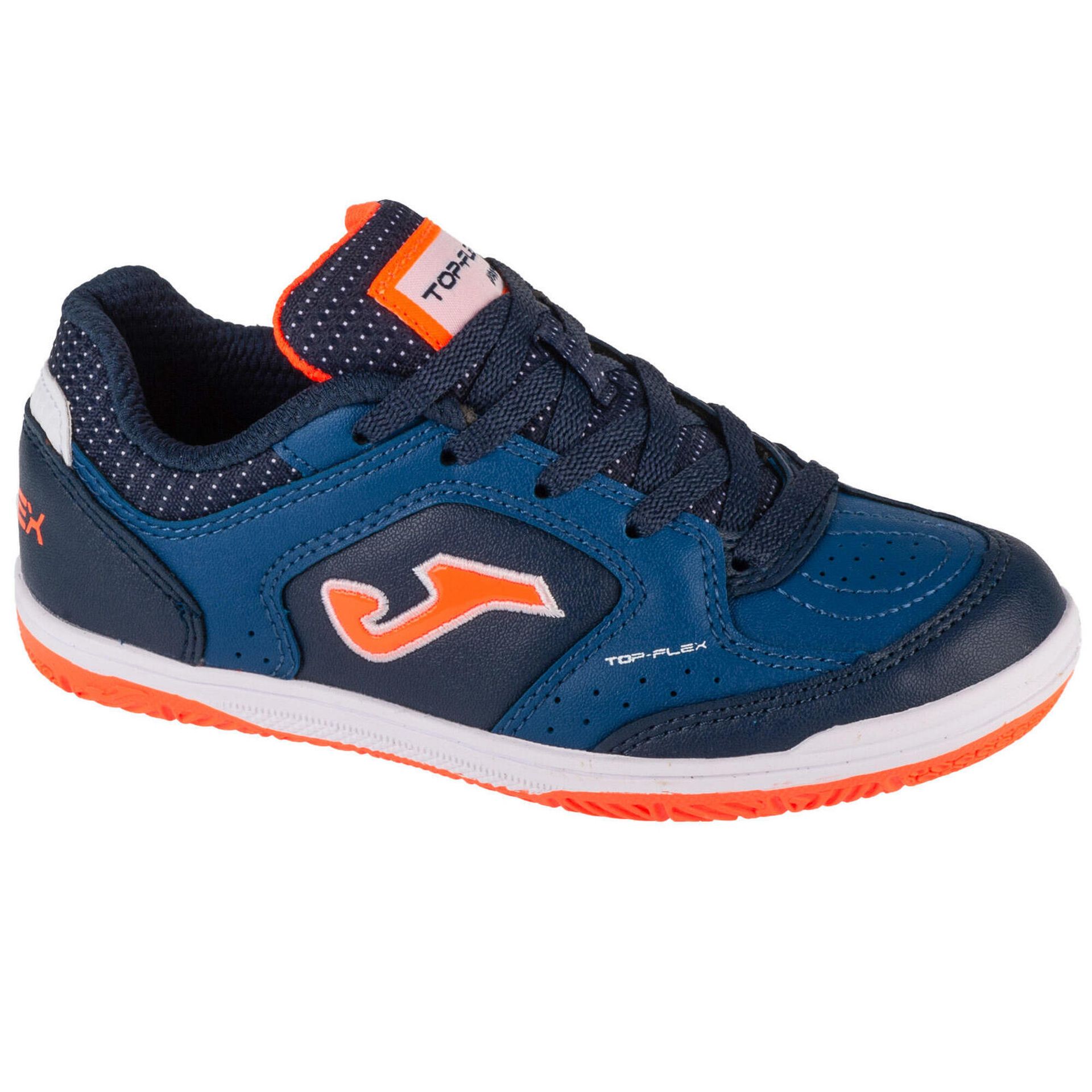 Joma Top Flex Jr 2433 IN TPJW2433IN, dla chłopca, buty halowe - halówki, Granatowy