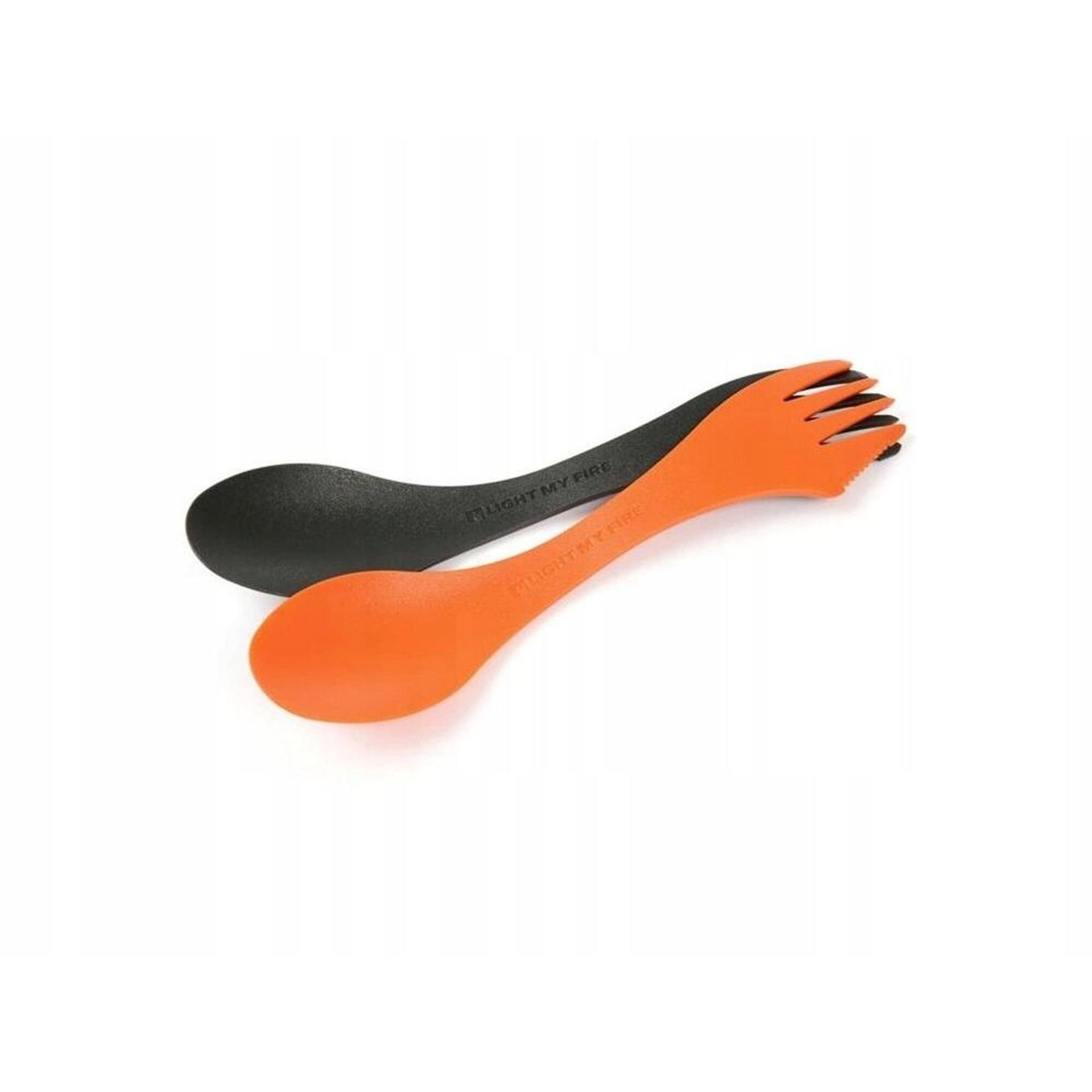 Light My Fire Spork Original BIO 2-pak, rustyorange/slatyblack 2020 Sztućce turystyczne 2412411513